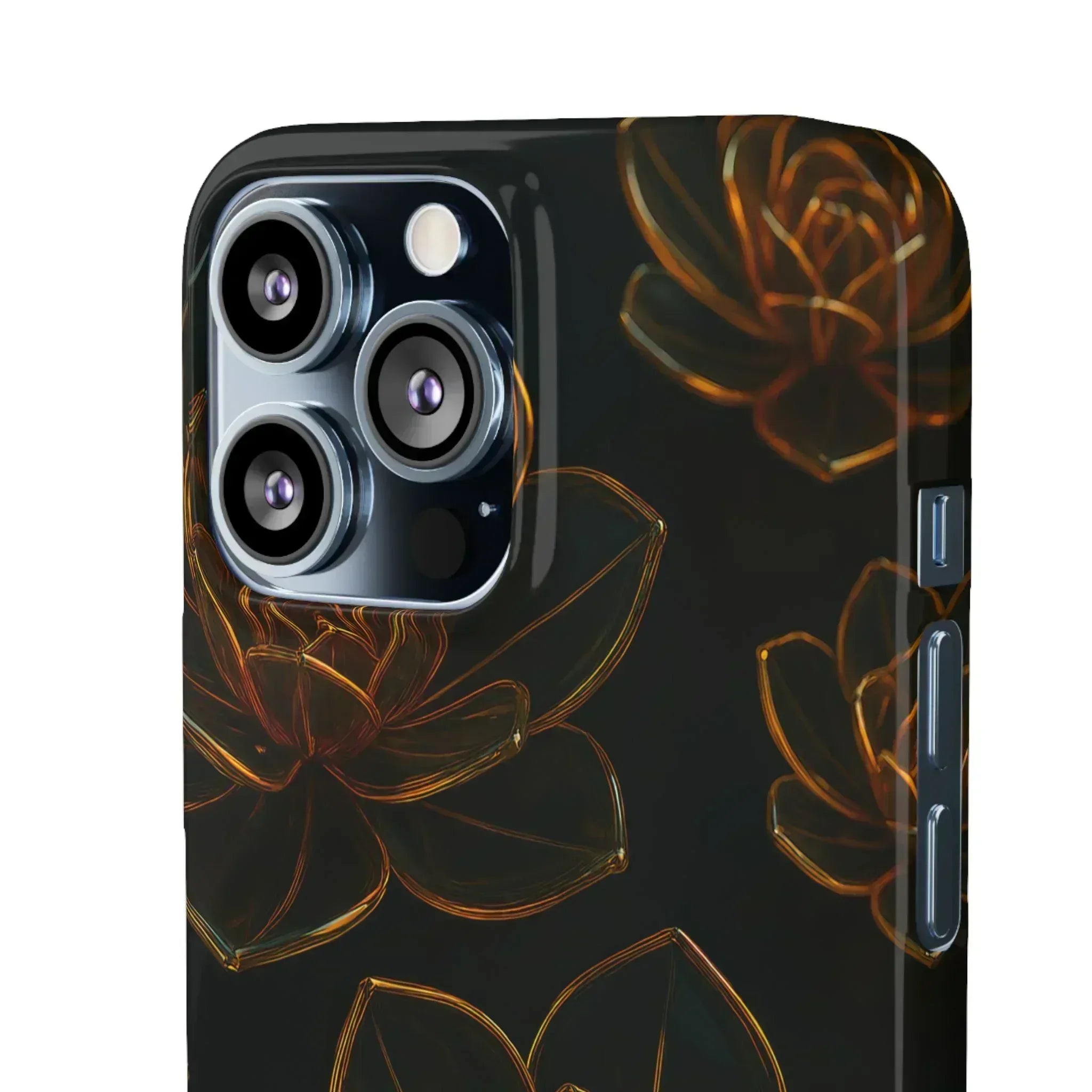 Glass Flower Phone Case for iPhone 8-16 and Galaxy S20-S24 - KARARMDESIGN