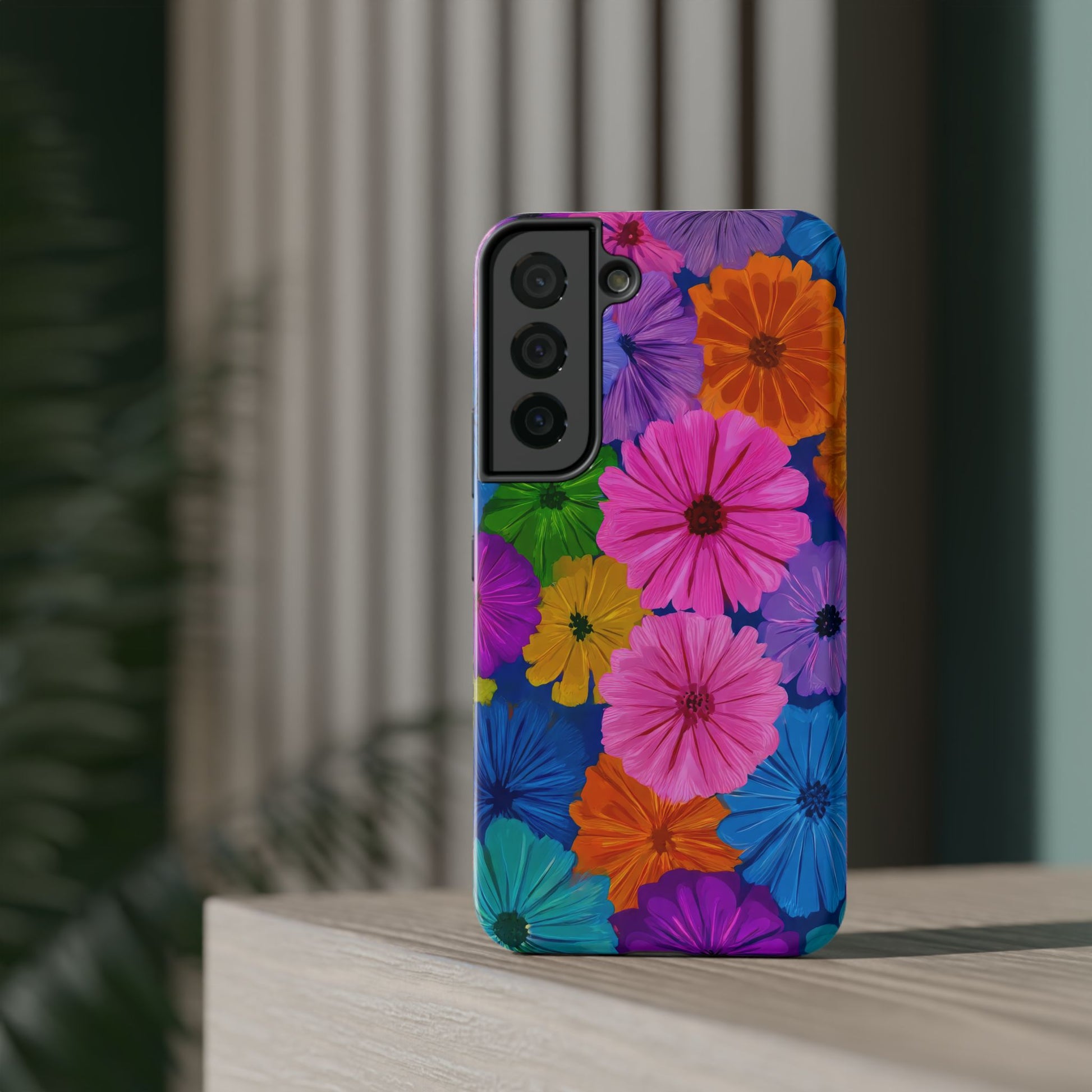 Bloom Pattern Phone Case for iPhone 11-17 and Galaxy S21-S22 Models - KARARMDESIGN