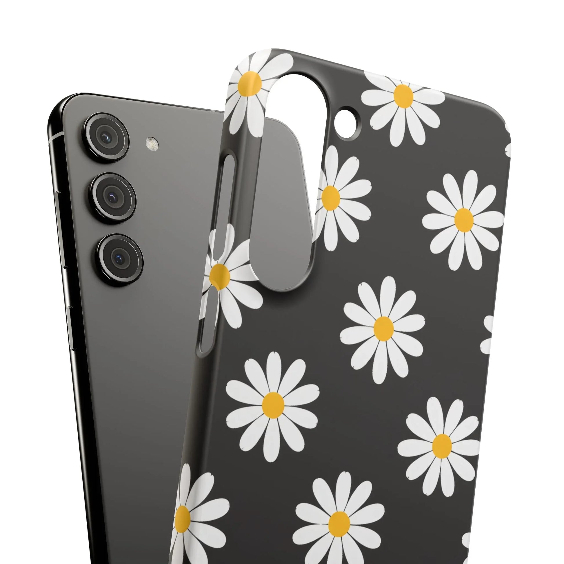 Daisy Charm Phone Case for iPhone 11-17 and Galaxy S20-S25 - KARARMDESIGN