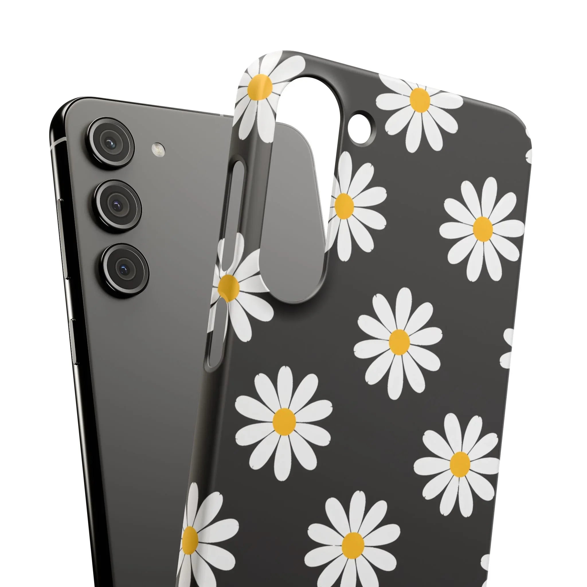 Daisy Charm Phone Case for iPhone 11-17 and Galaxy S20-S25 - KARARMDESIGN