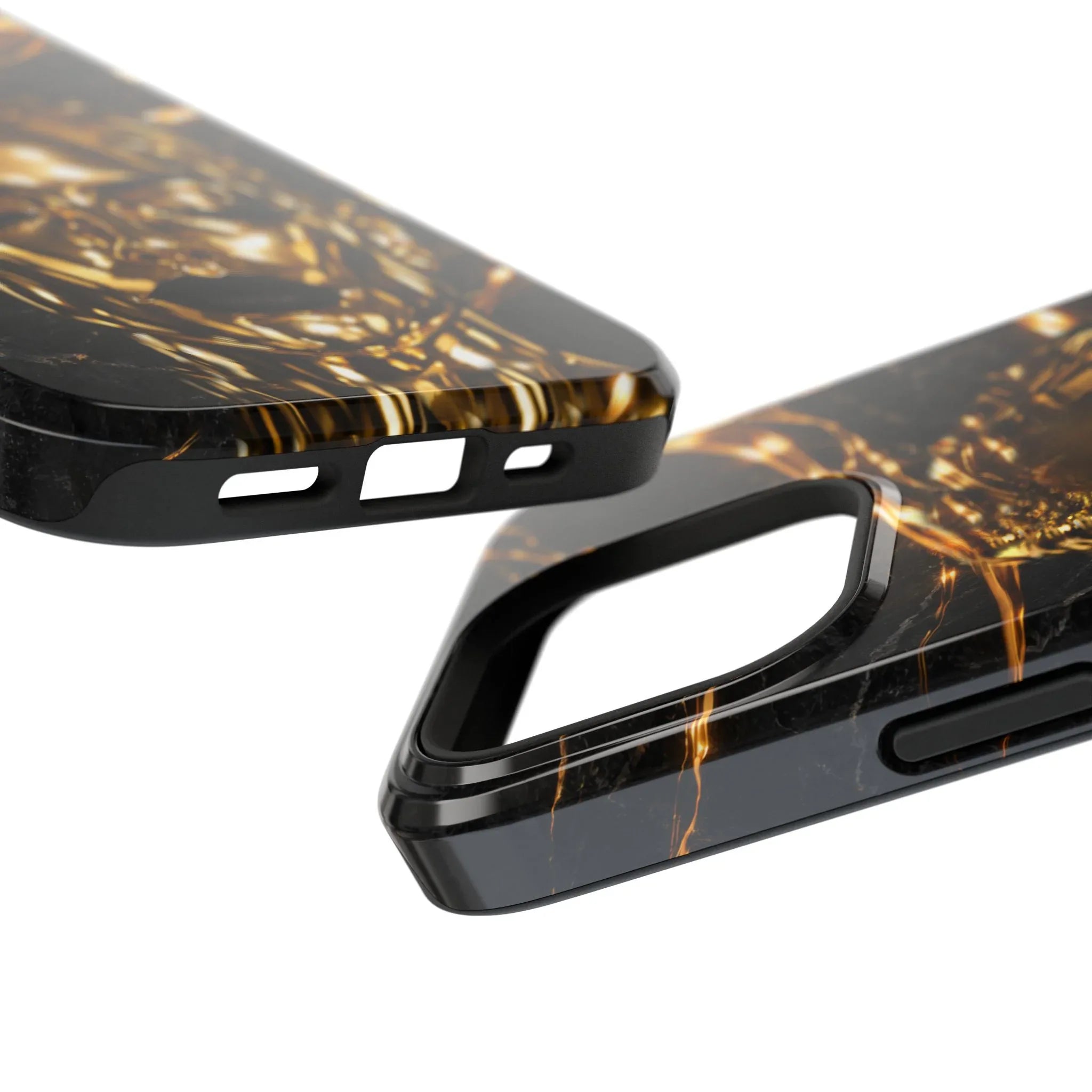 Luxury Gold Portrait Phone Case for iPhone 11-17 and Galaxy S21-S25 - KARARMDESIGN