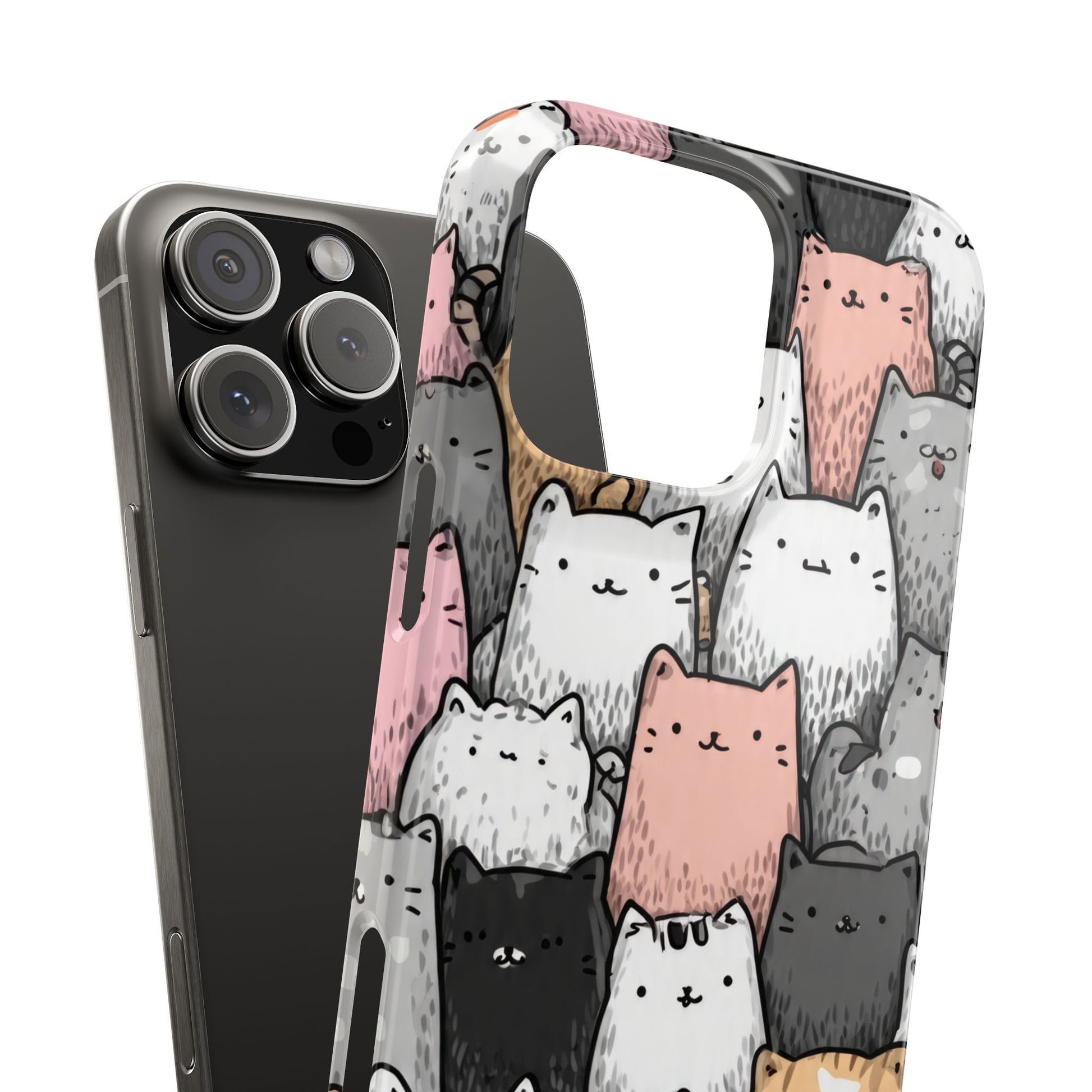 Cat Carnival Phone Case for iPhone 11-17 Models - KARARMDESIGN