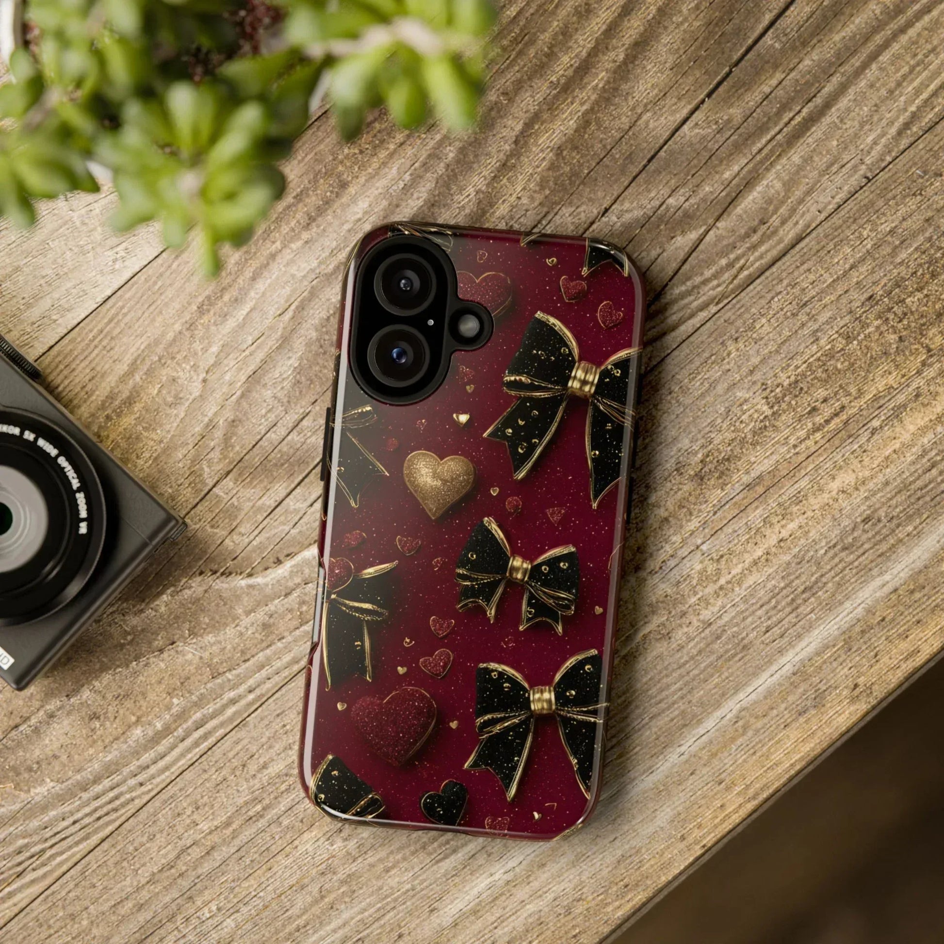 Velvet Valentine Charm Phone Case for iPhone 11-17 and Galaxy S10-S25 - KARARMDESIGN