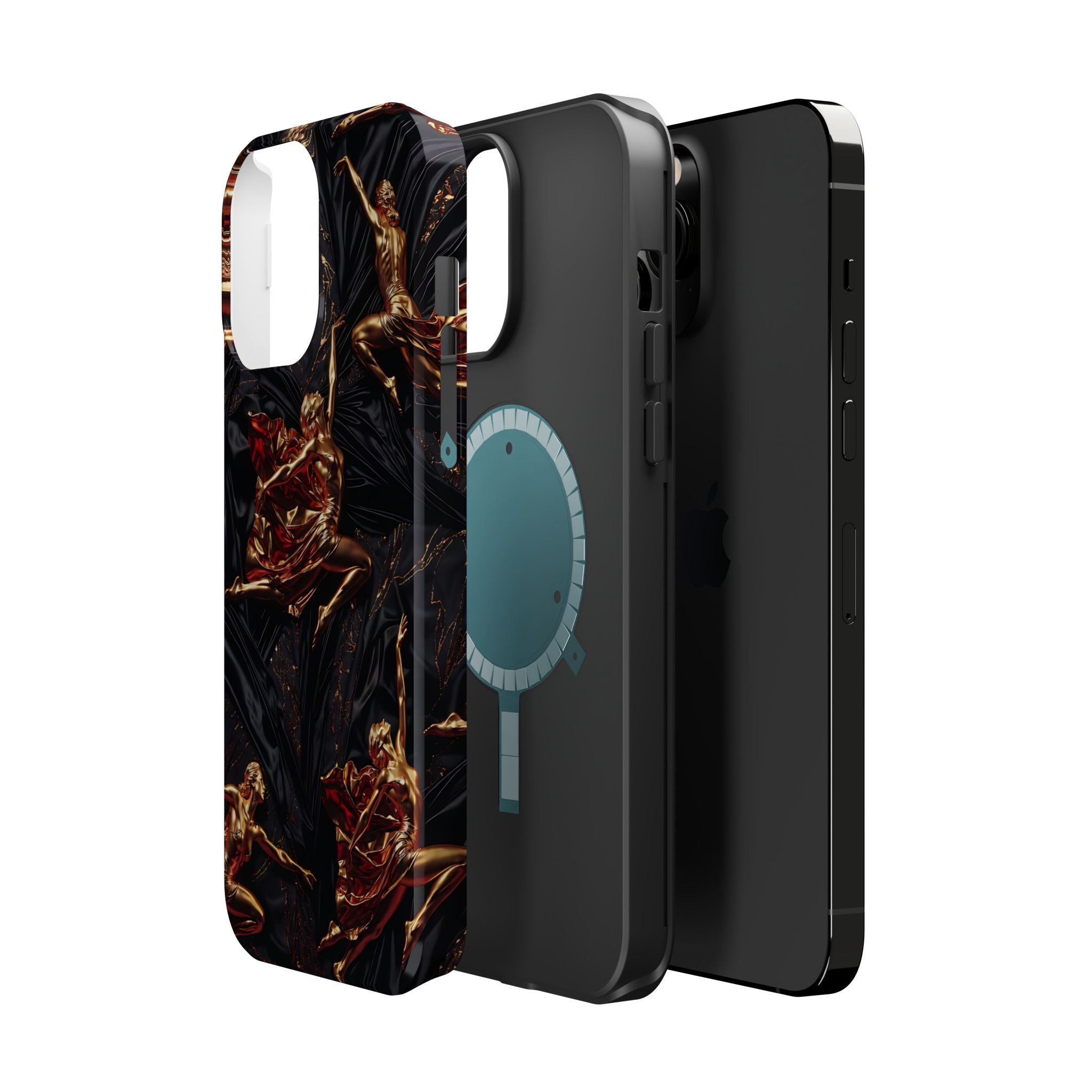 Gold Sculpture Phone Case for iPhone 13-17 & Samsung Galaxy S26