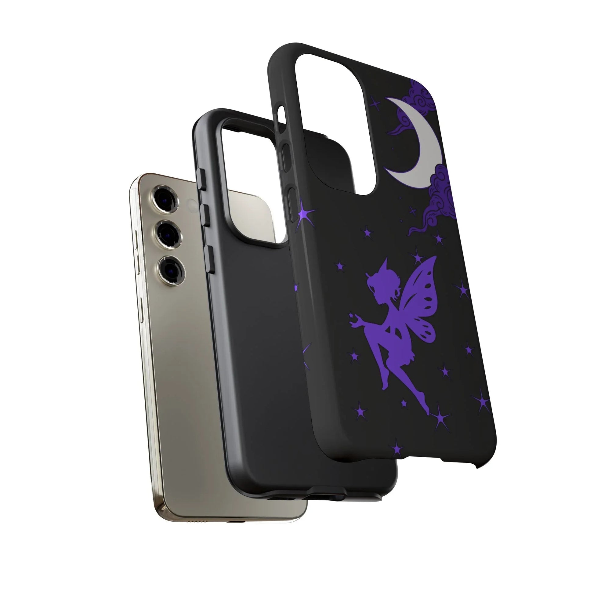 Moonlit Fairy Phone Case for iPhone 8-16 and Galaxy S10-S23 - KARARMDESIGN