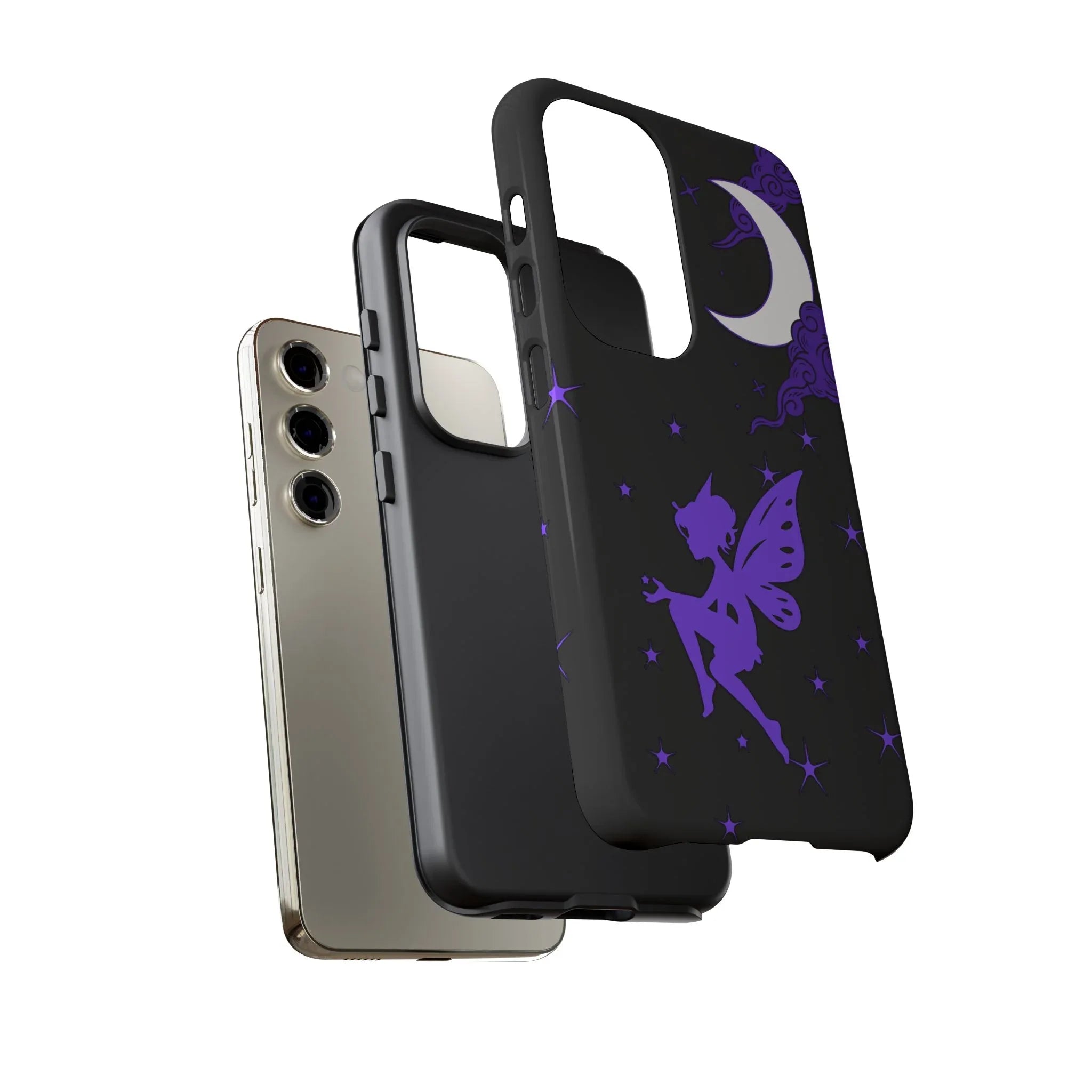 Moonlit Fairy Phone Case for iPhone 8-16 and Galaxy S10-S23 - KARARMDESIGN