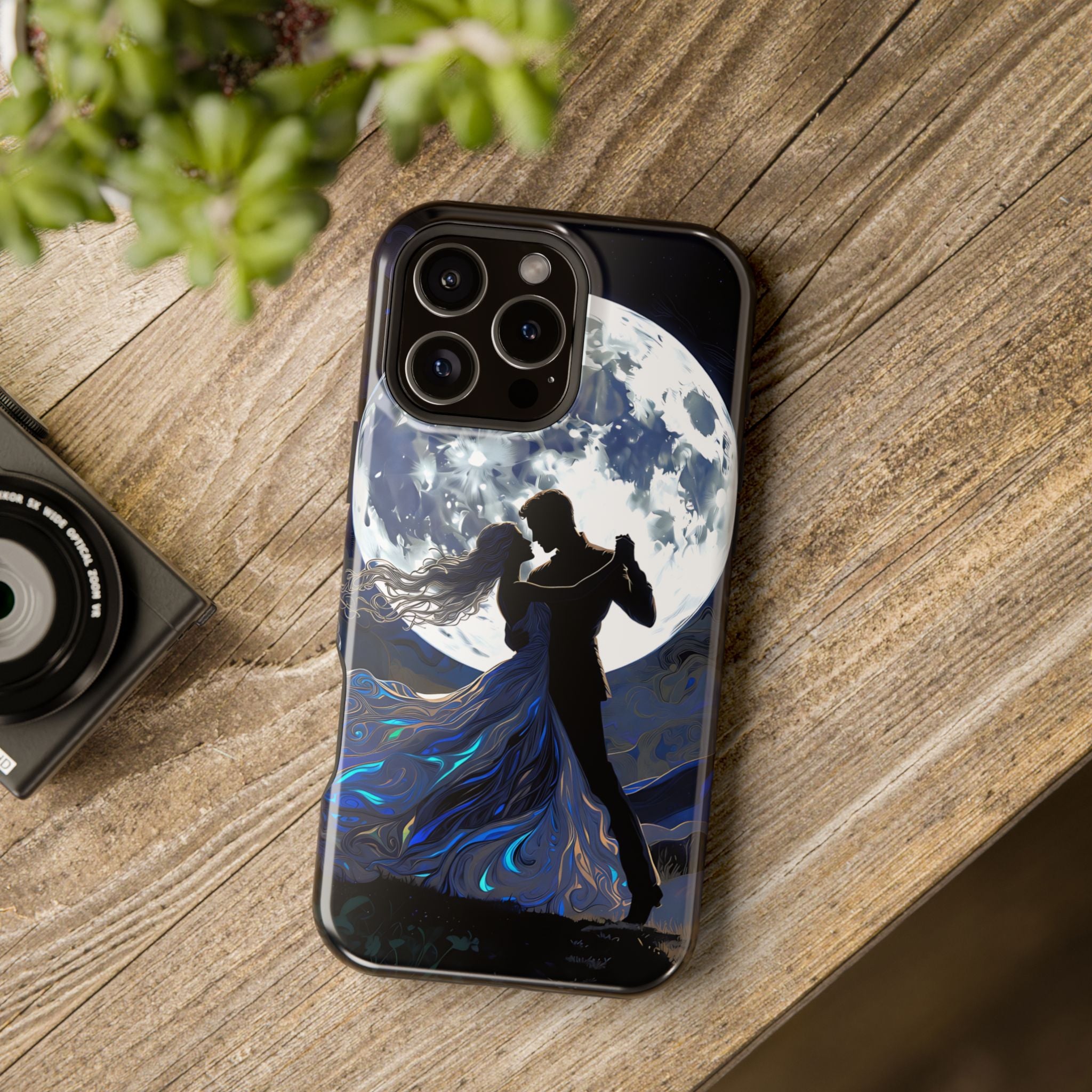 Romantic Moonlight Dance Magnetic Phone Case – iPhone 15–17 & Samsung Galaxy S26
