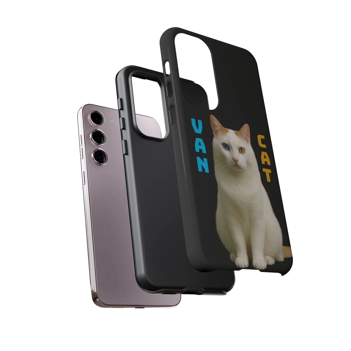 VAN CAT Phone Case for iPhone 8-16 and Samsung Galaxy S20-S25 Models