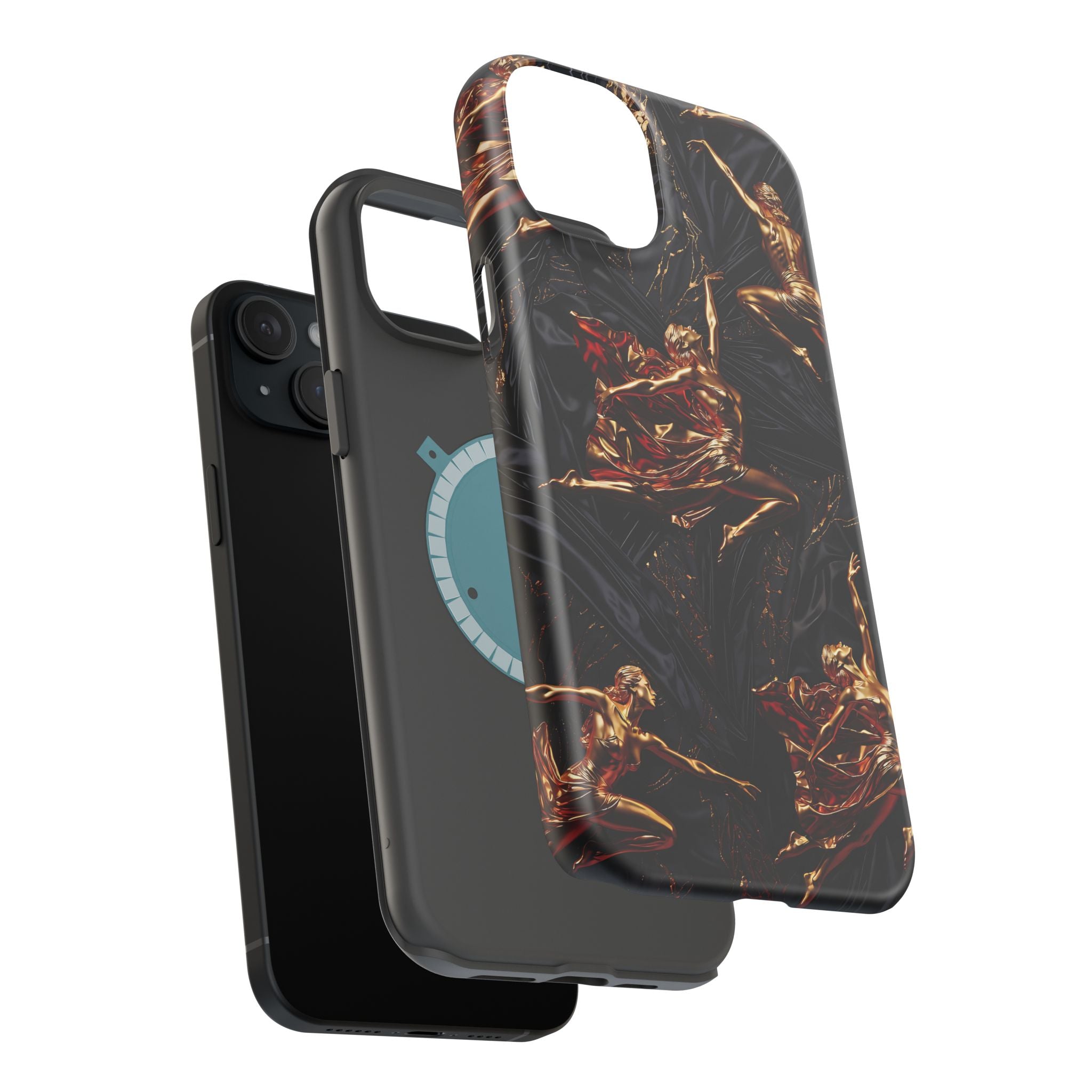 Gold Sculpture Phone Case for iPhone 13-17 & Samsung Galaxy S26