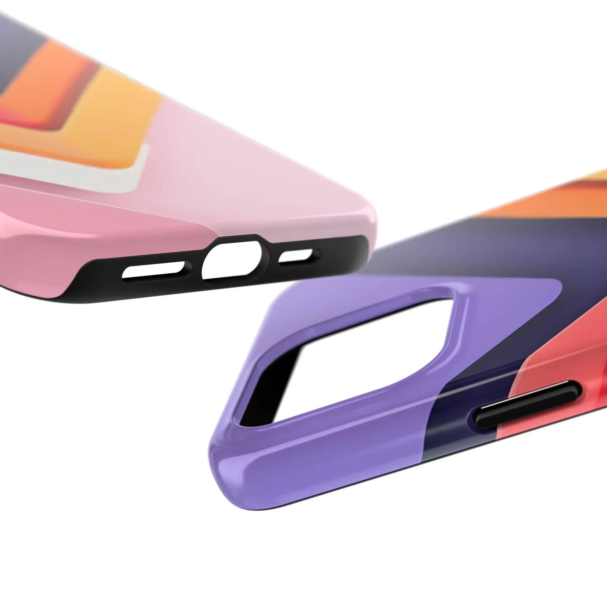 Vibrant Geometric Chevron Phone Case for iPhone and Galaxy - KARARMDESIGN