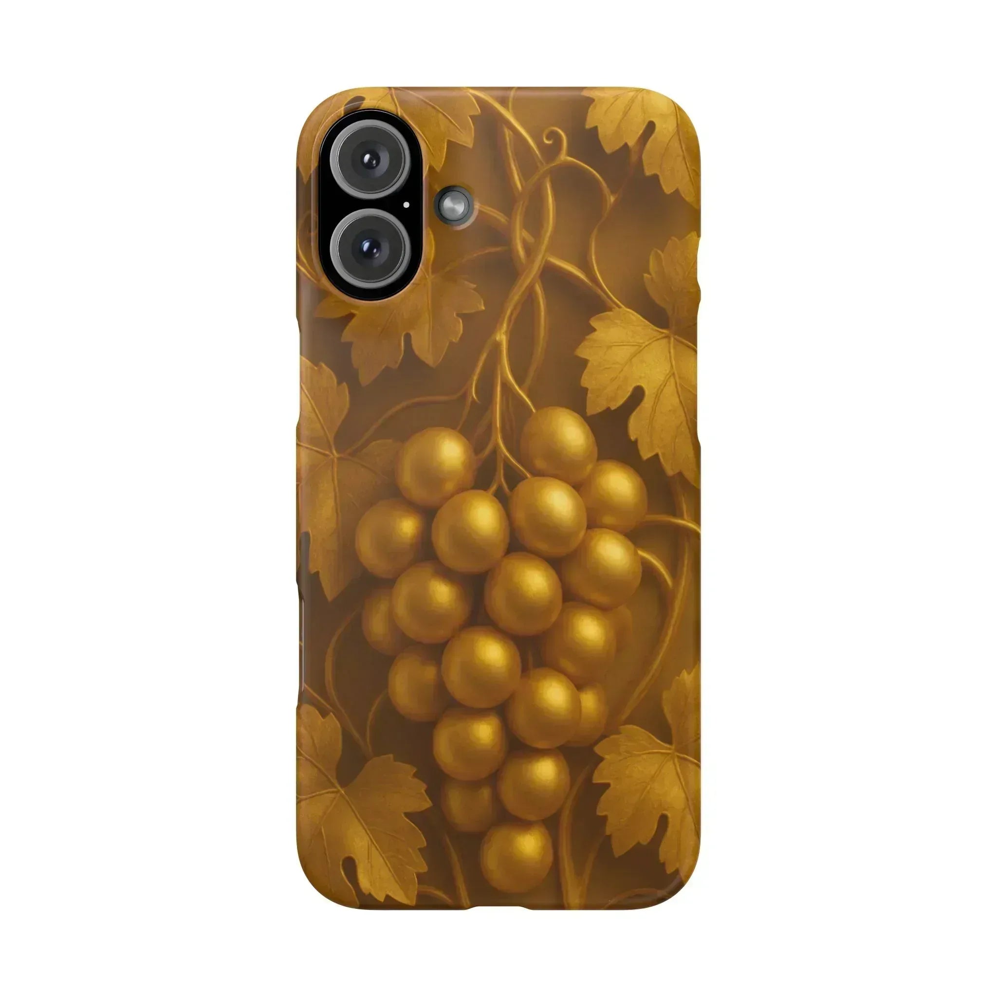 Golden Grapes Phone Case for iPhone 8–16 - KARARMDESIGN