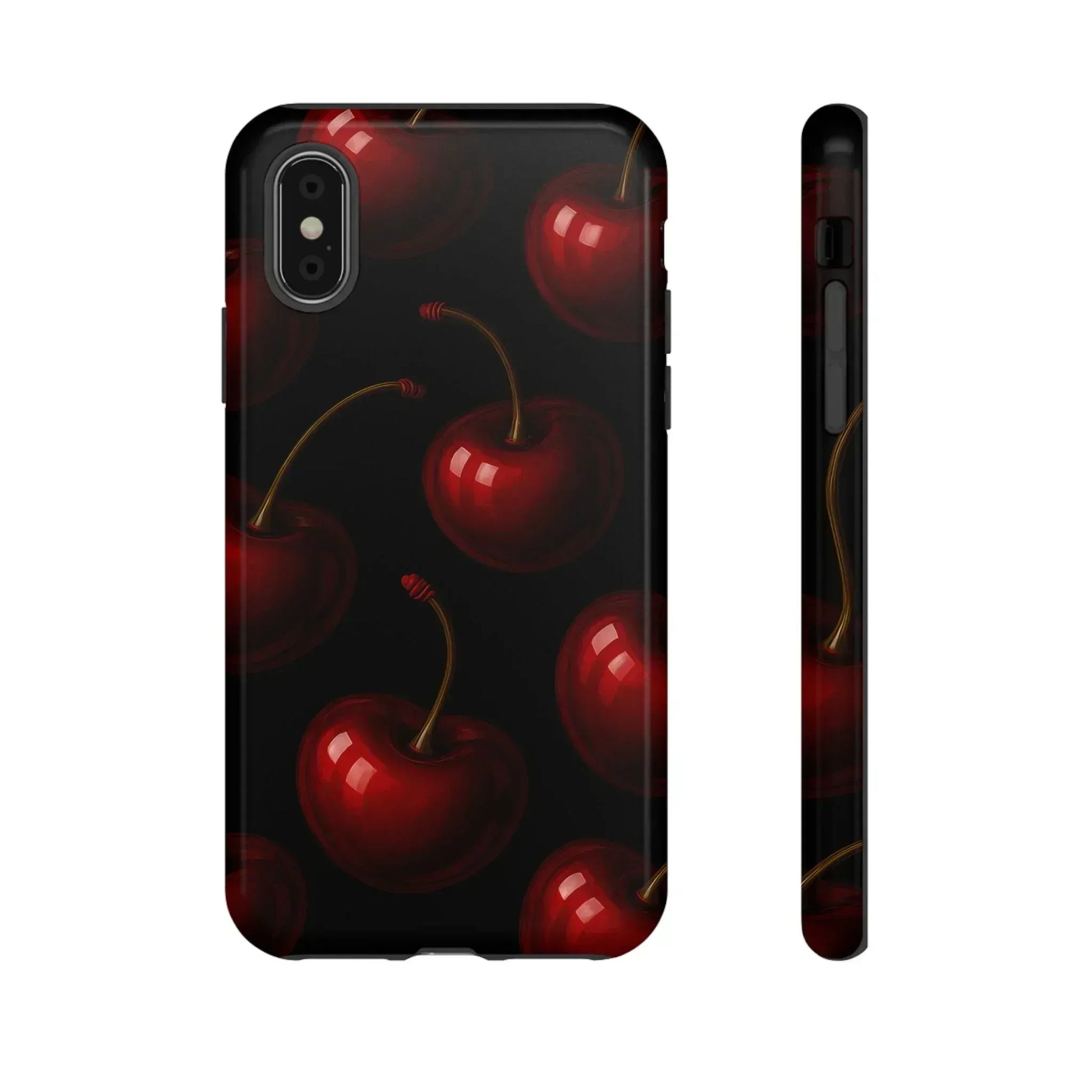 Cherry Phone Case for iPhone X-16 and Galaxy S20-S25 - KARARMDESIGN