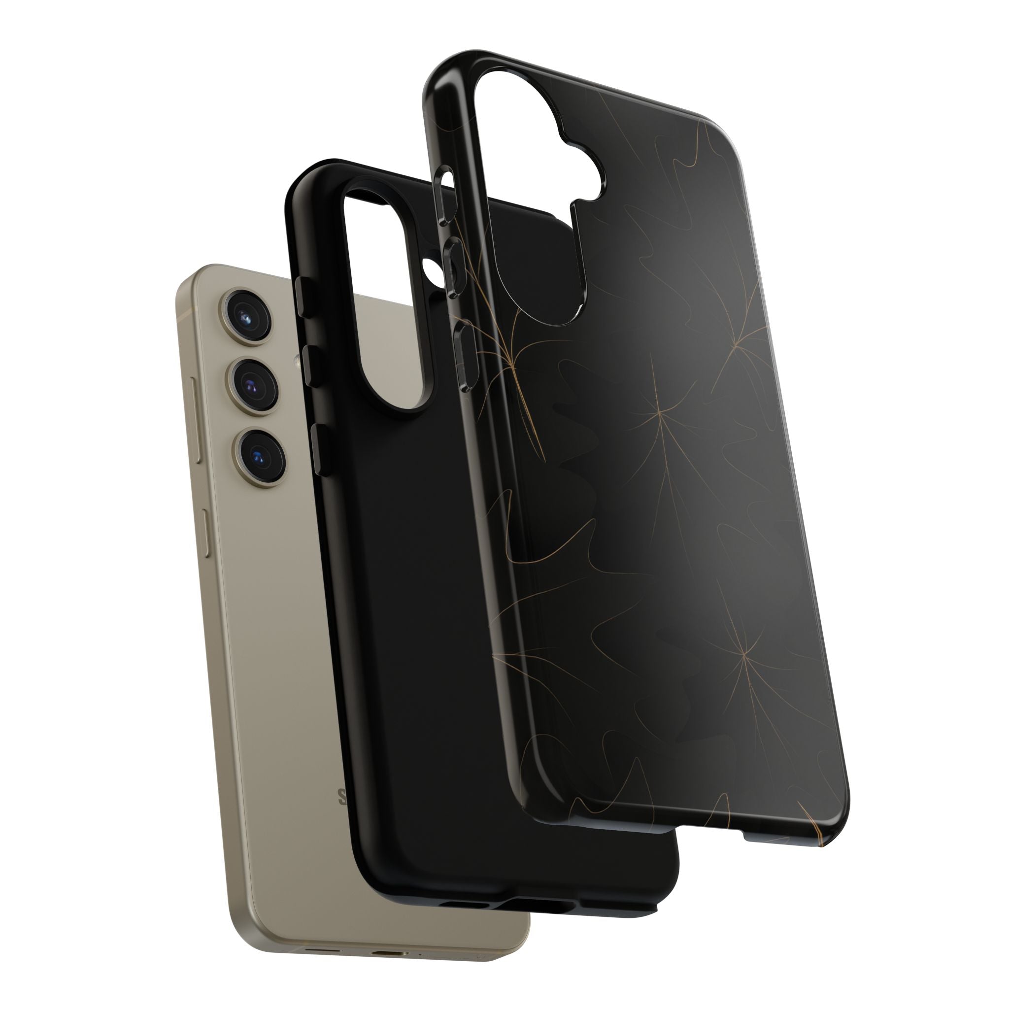 Luxury Fall Leaf Phone Case – Samsung Galaxy S20–S26 & Google Pixel 6-9