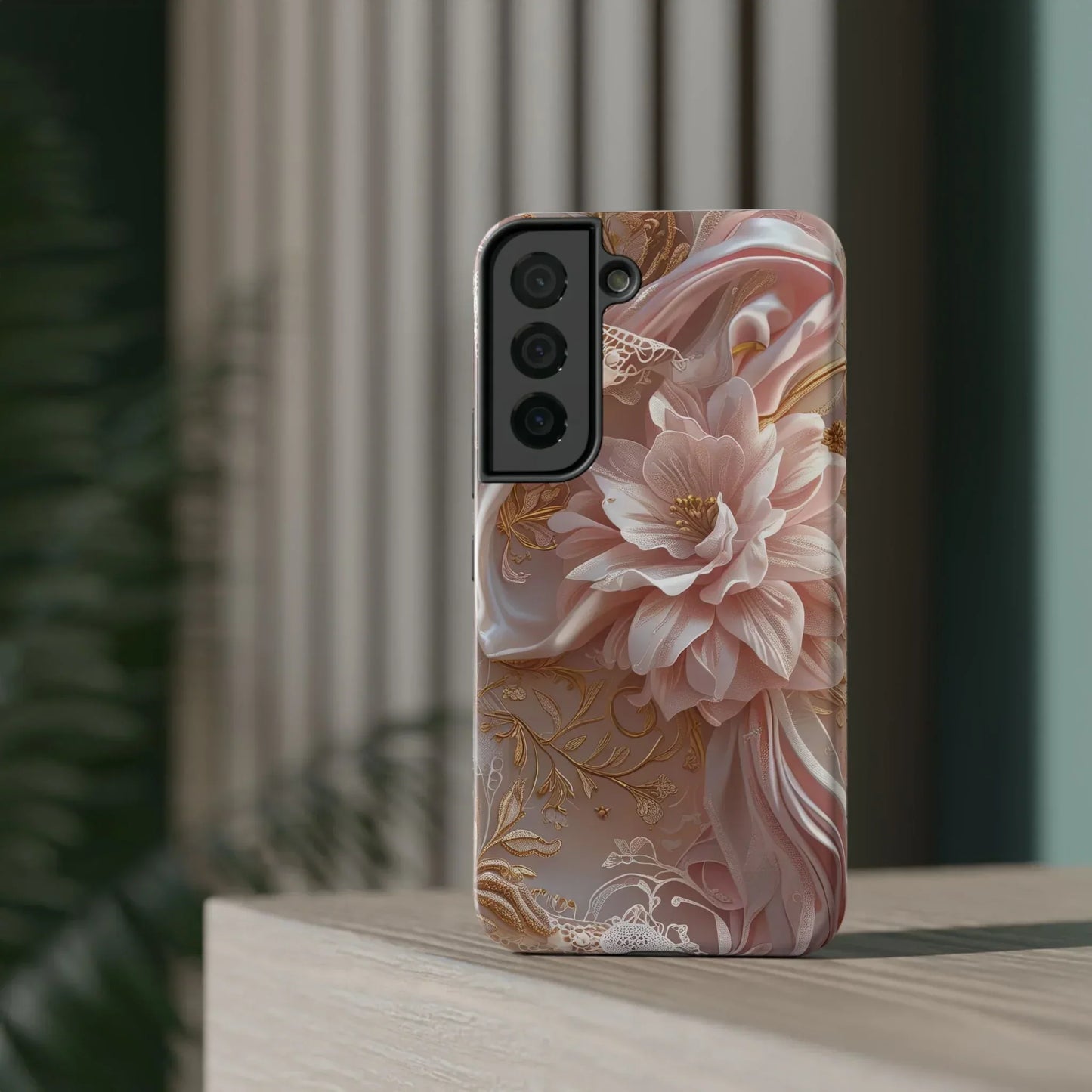 Elegant Floral Impact-Resistant Phone Case for iPhone 12-16 and Samsung Galaxy S21-S22 Models - KarArmDesign