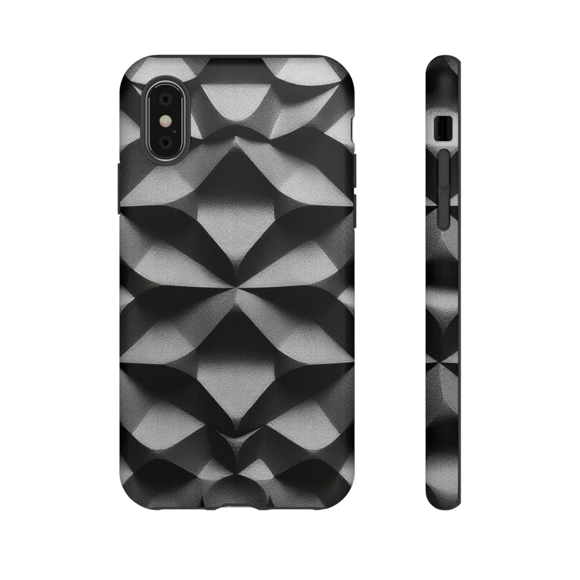 3D Geometric Phone Case for iPhone 8–17 - KARARMDESIGN