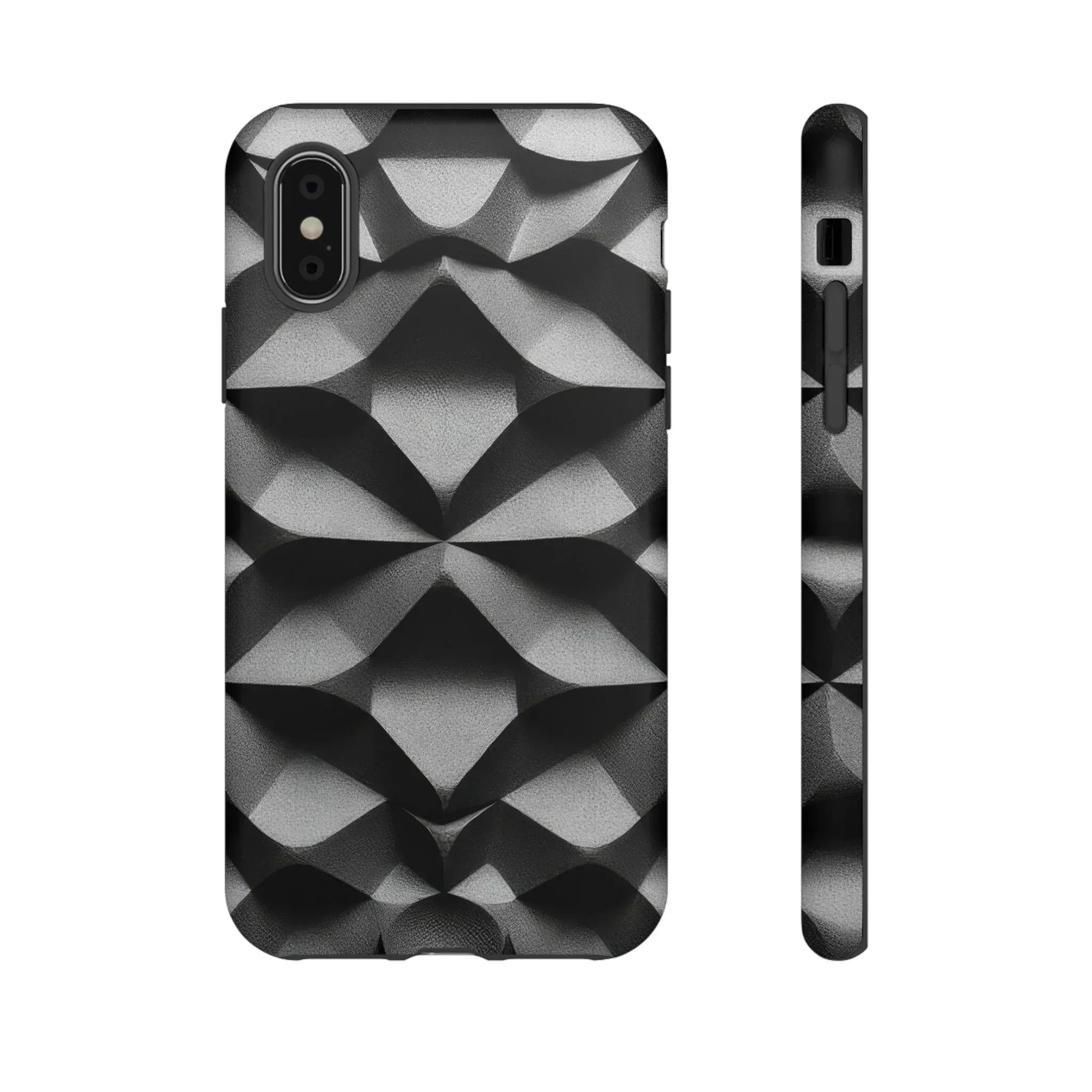 3D Geometric Phone Case for iPhone 8–17 - KARARMDESIGN