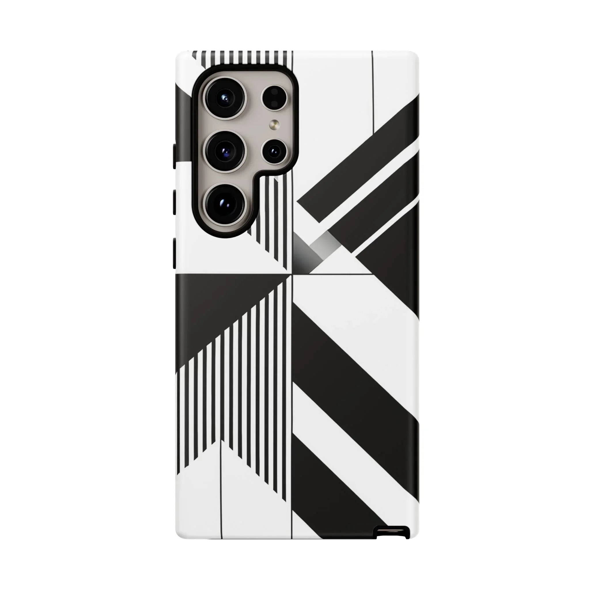 Monochrome Tough Phone Case for iPhone 11-16 and Galaxy S20–S25 - KARARMDESIGN