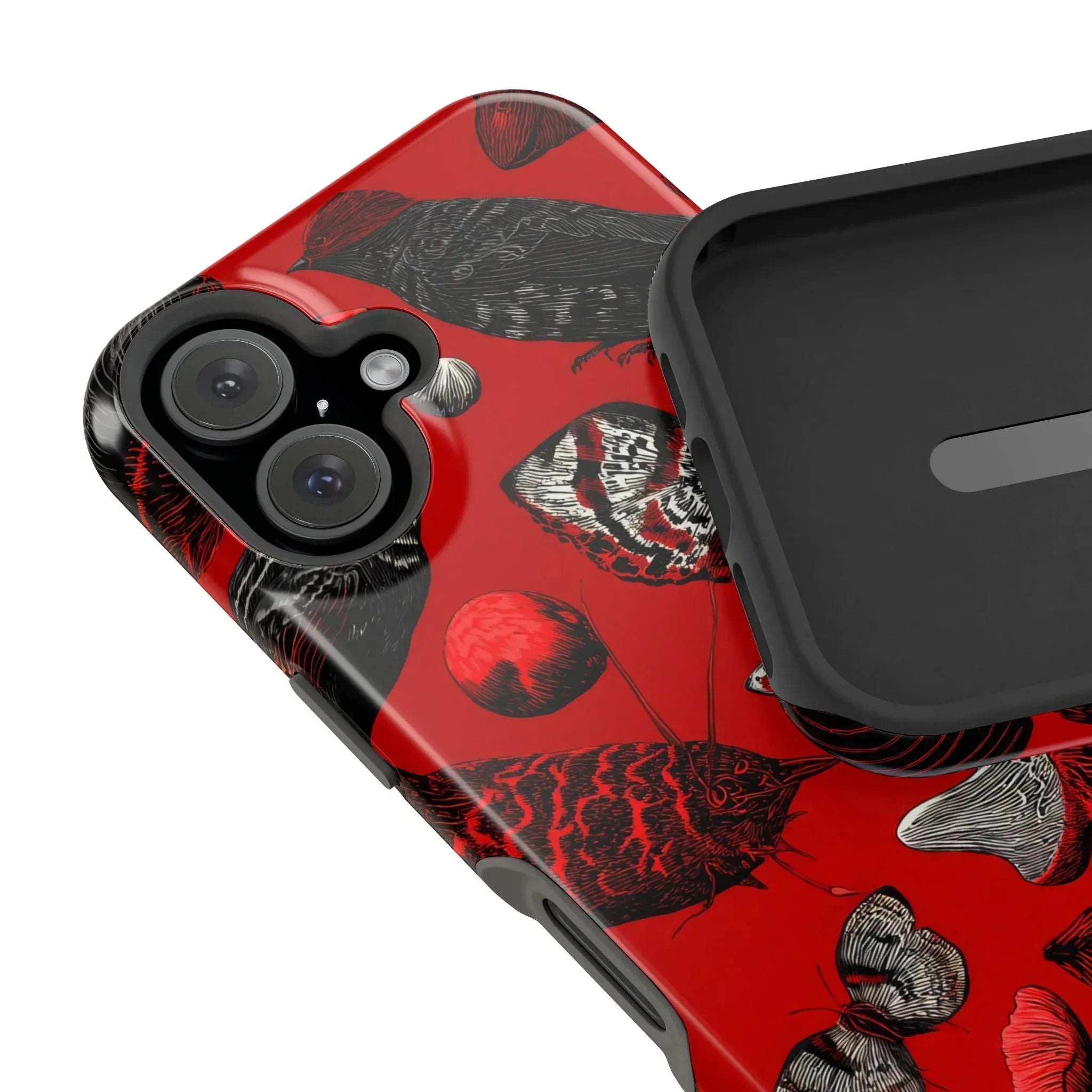 Crimson Wilderness Phone Case for iPhone 11-17 - KARARMDESIGN