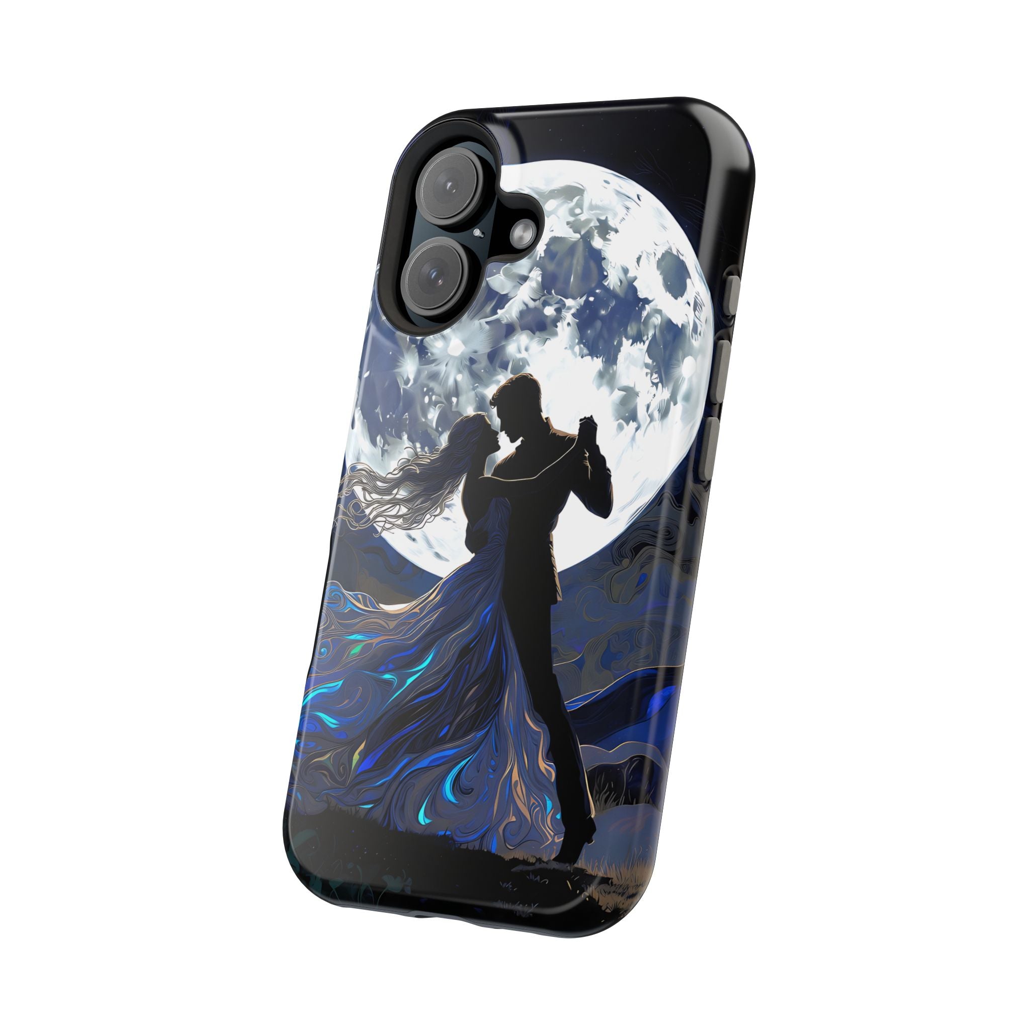 Romantic Moonlight Dance Magnetic Phone Case – iPhone 15–17 & Samsung Galaxy S26
