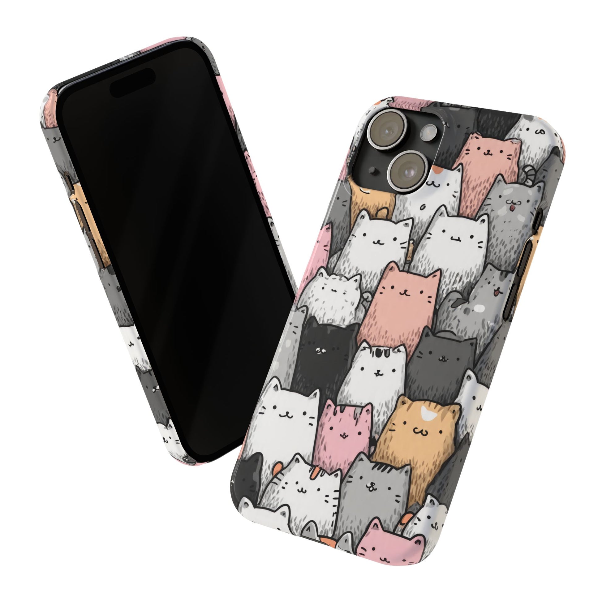 Cat Carnival Phone Case for iPhone 11-17 Models - KARARMDESIGN