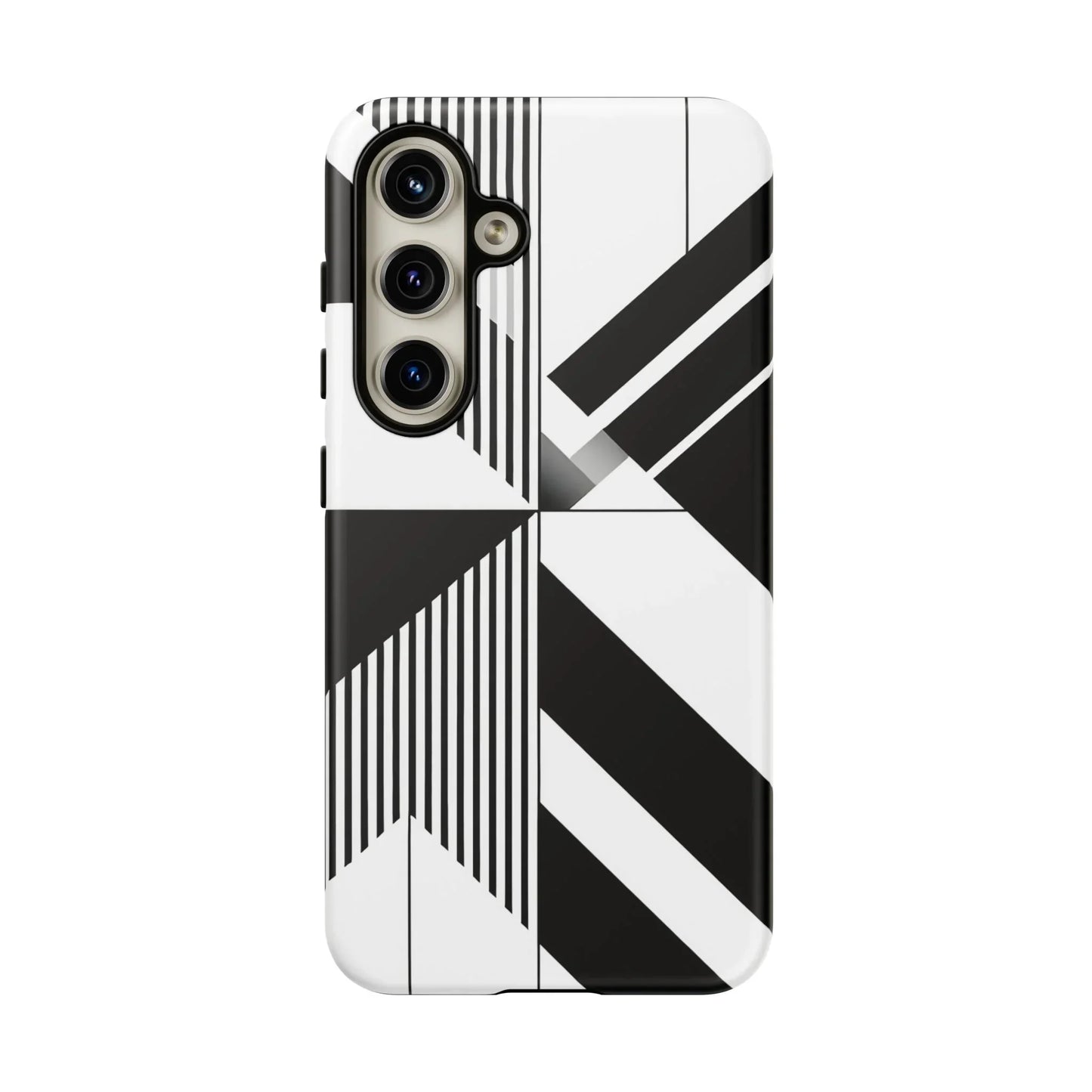 Monochrome Tough Phone Case for iPhone 11-16 and Samsung Galaxy S10–S25 Models - KarArmDesign