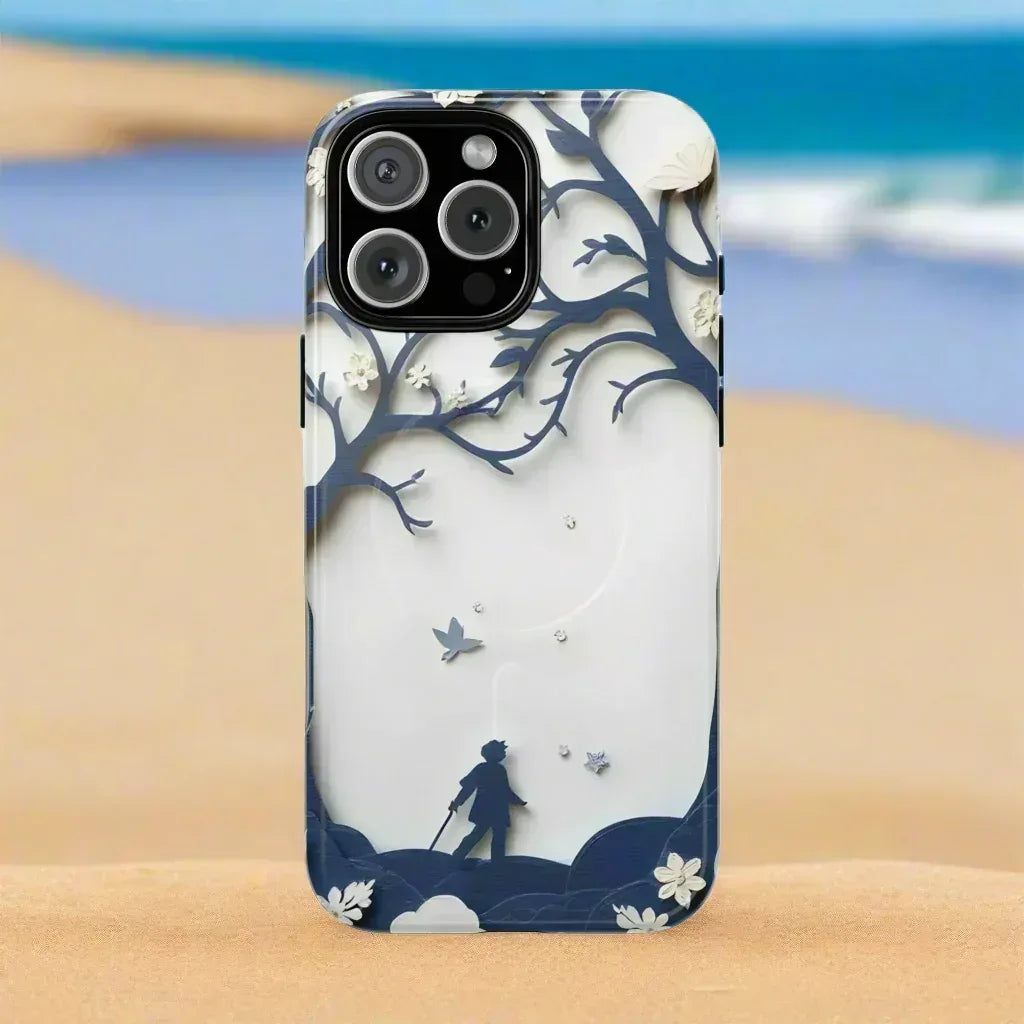 Nature Silhouette Phone Case for iPhone 14-16 - KARARMDESIGN