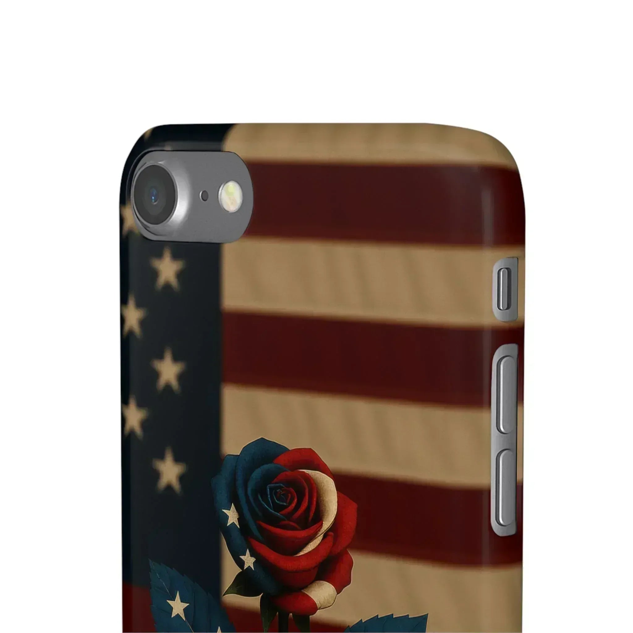 American Rose Flag Phone Case for iPhone 8-16 and Galaxy S10-S24 - KARARMDESIGN