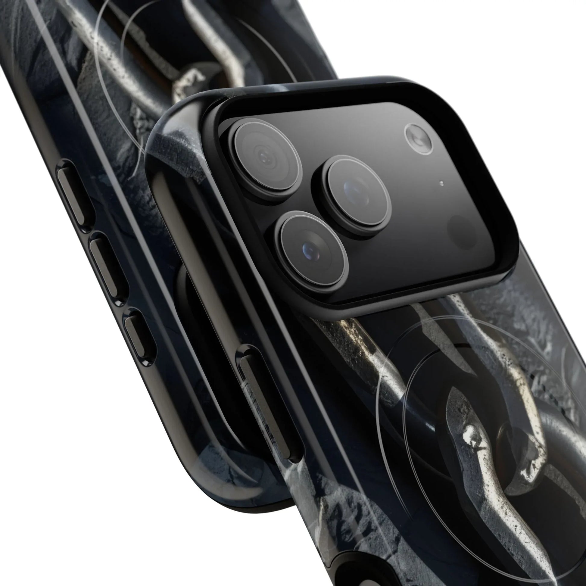 “Iron Chain” Tough Magnetic Phone Case for iPhone 13-17 - KARARMDESIGN