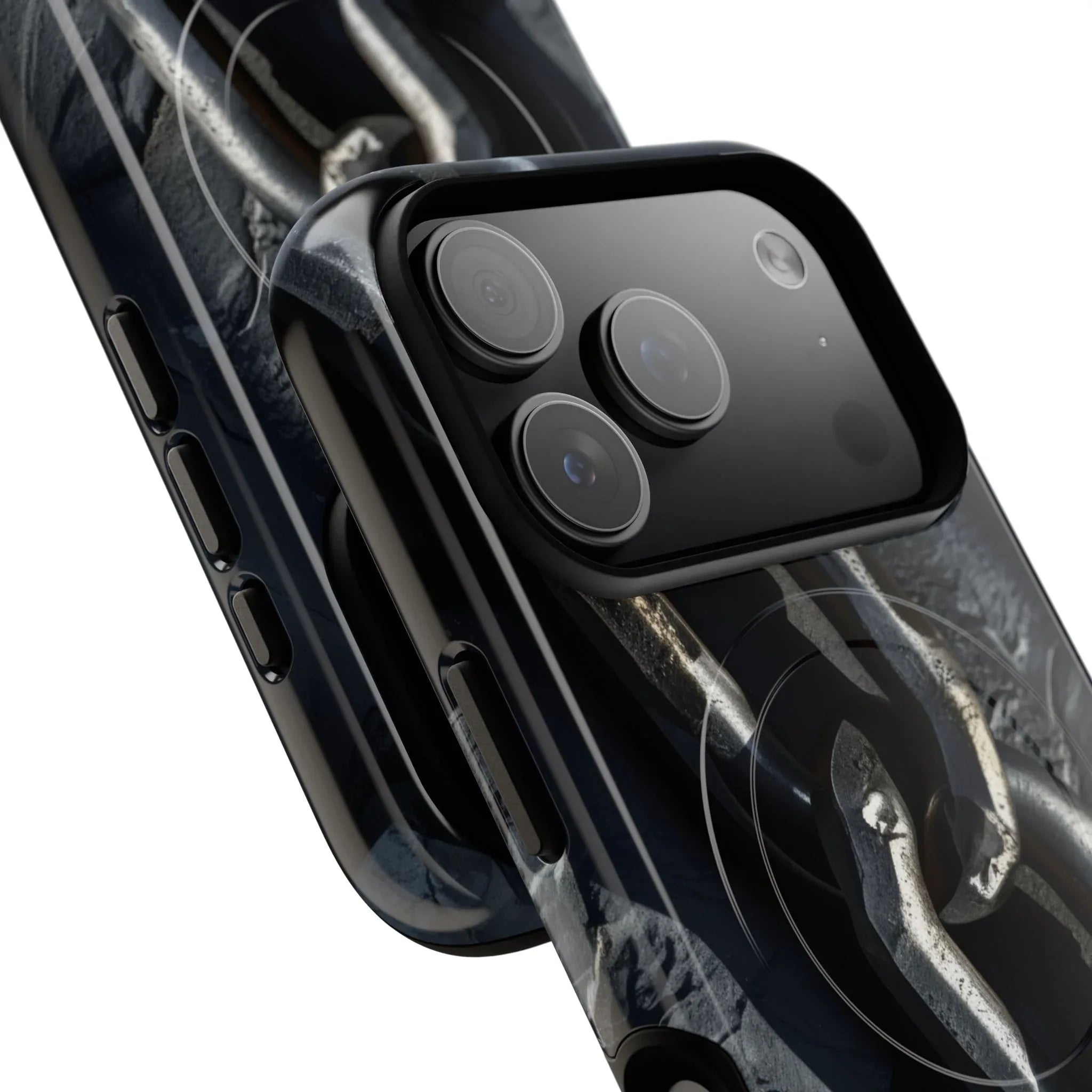 “Iron Chain” Tough Magnetic Phone Case for iPhone 13-17 - KARARMDESIGN