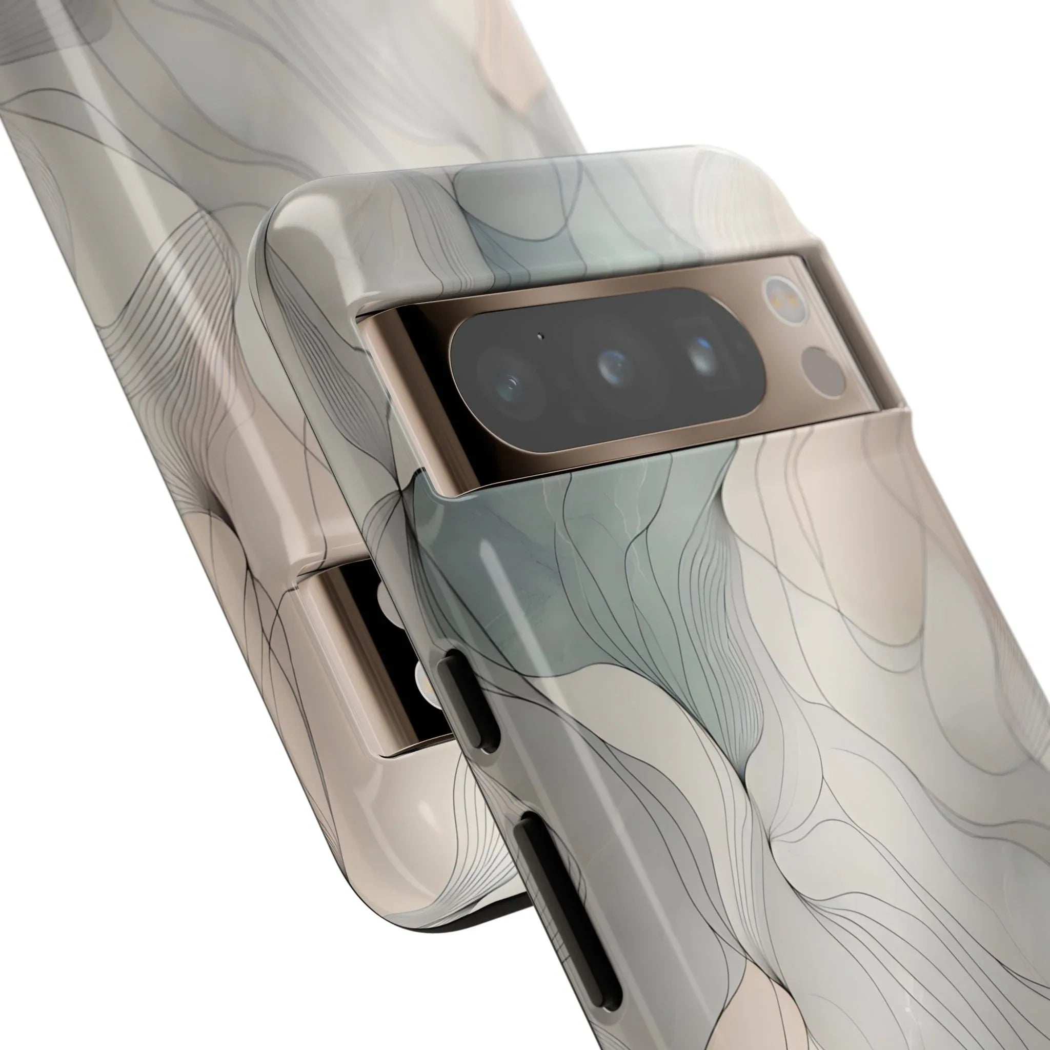Pastel Wave Phone Case – Minimalist Design for iPhone & Pixel - KARARMDESIGN