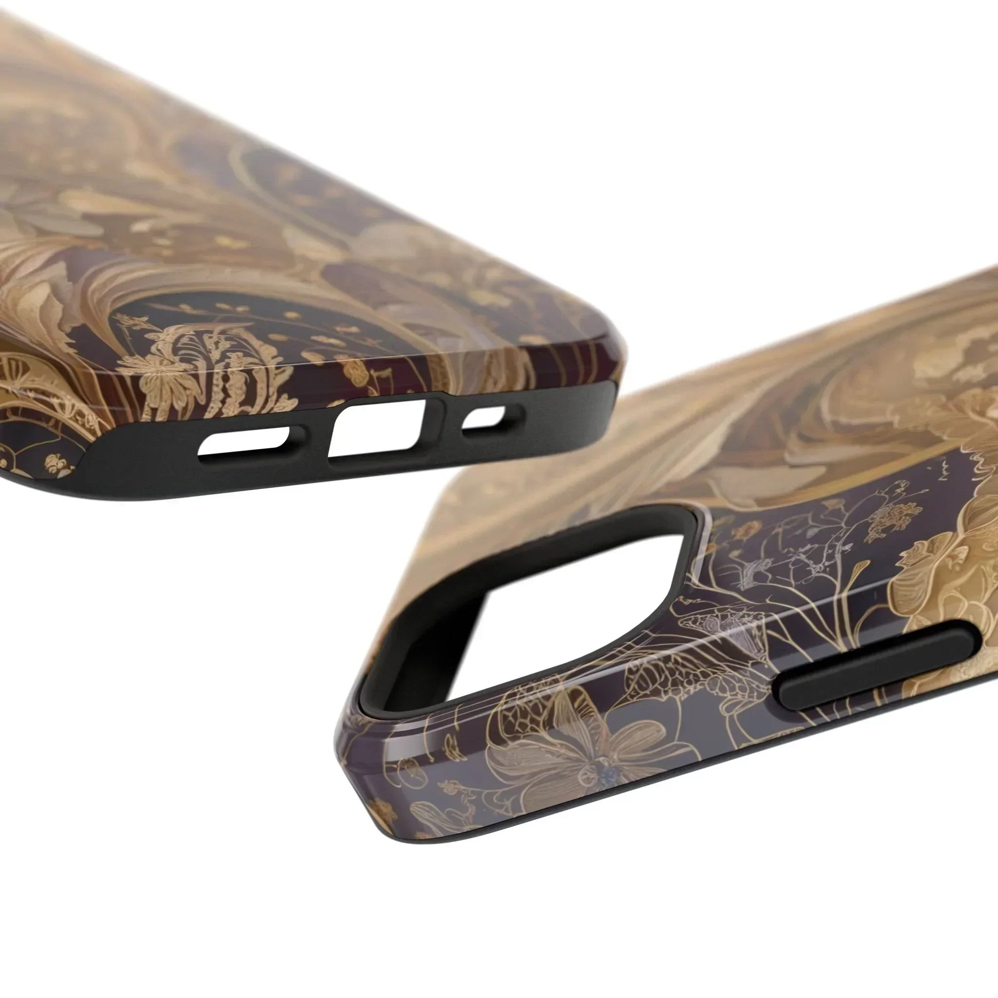 Botanical Luxury Design Impact-Resistant Phone Case for iPhone 12-16 and Galaxy S21-S22 Models - KarArmDesign