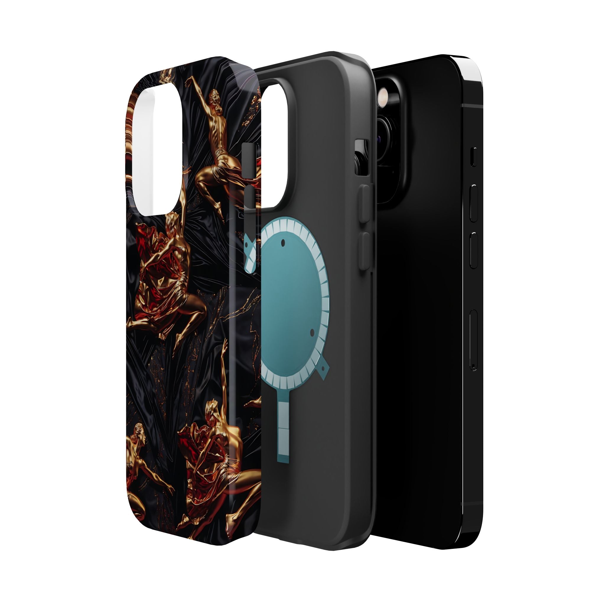 Gold Sculpture Phone Case for iPhone 13-17 & Samsung Galaxy S26