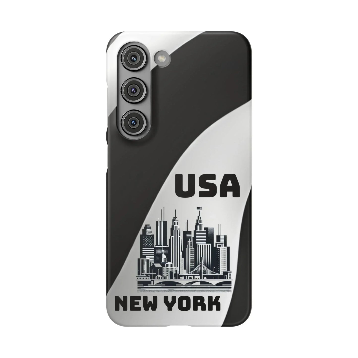 Monochrome New York City Skyline Phone Case for iPhone, Galaxy & Pixel - KarArmDesign