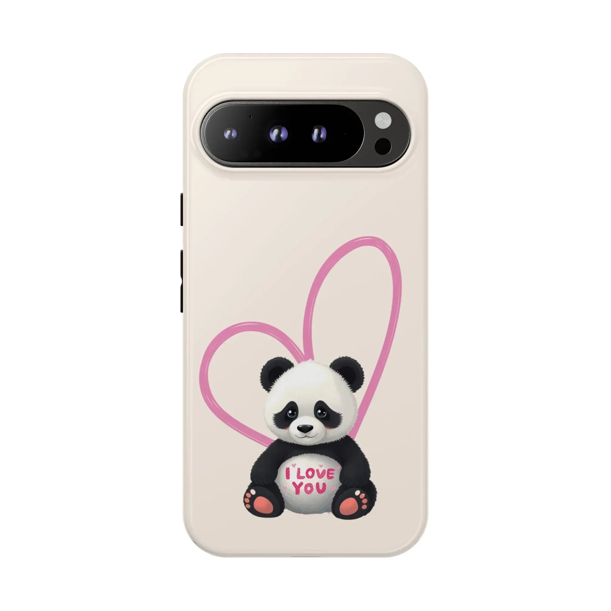 Cute Panda Heart Love Phone Case for Google Pixel up to 9 - KARARMDESIGN