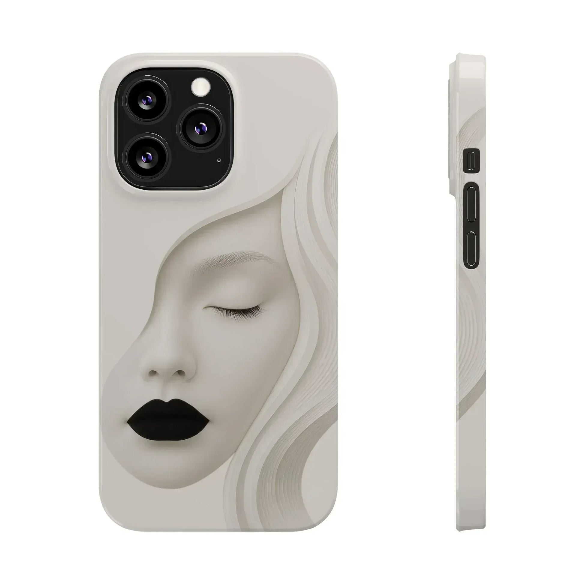 Minimalist Face Phone Case for iPhone 11-17 - KARARMDESIGN