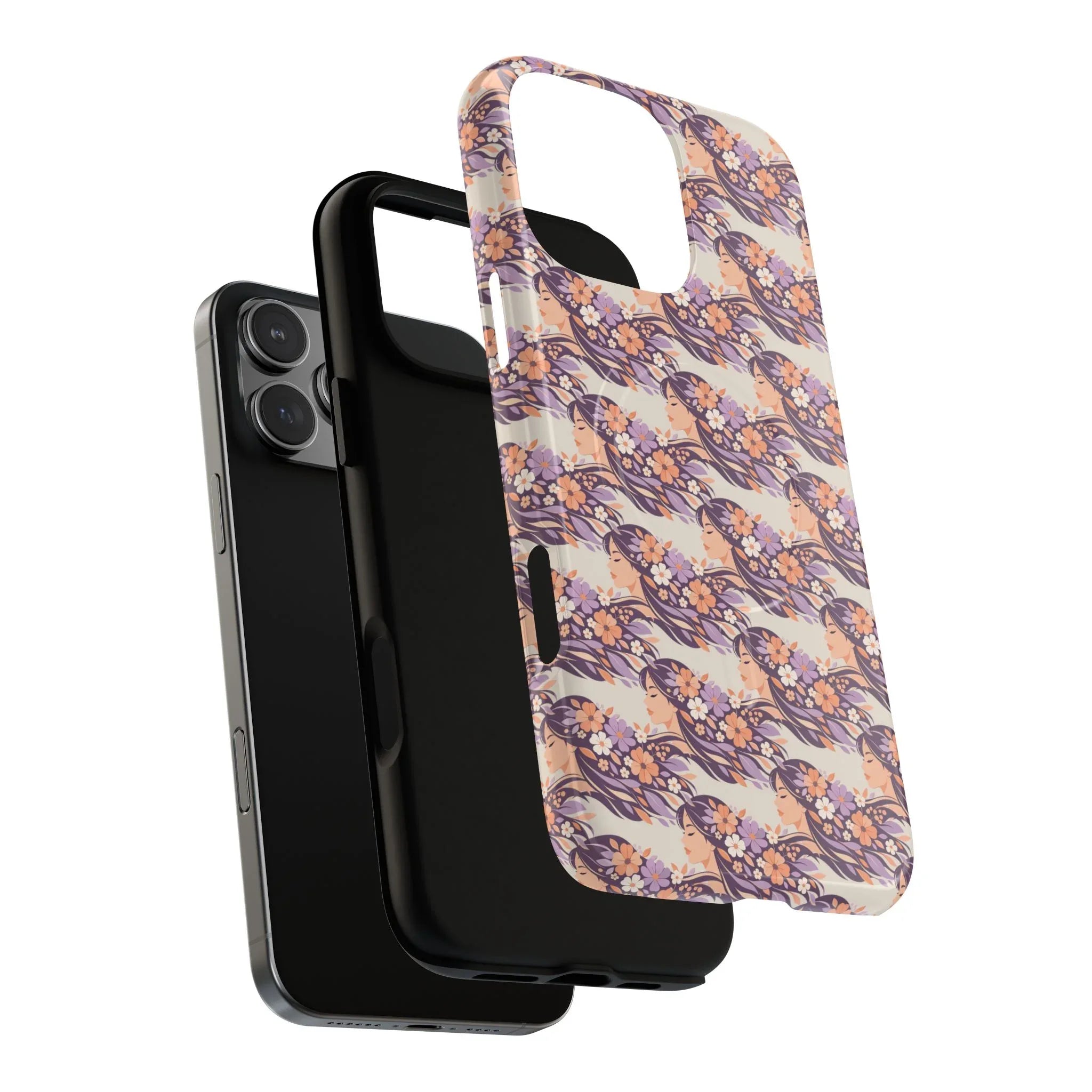 Floral Goddess Phone Case for iPhone 13-17 - KARARMDESIGN