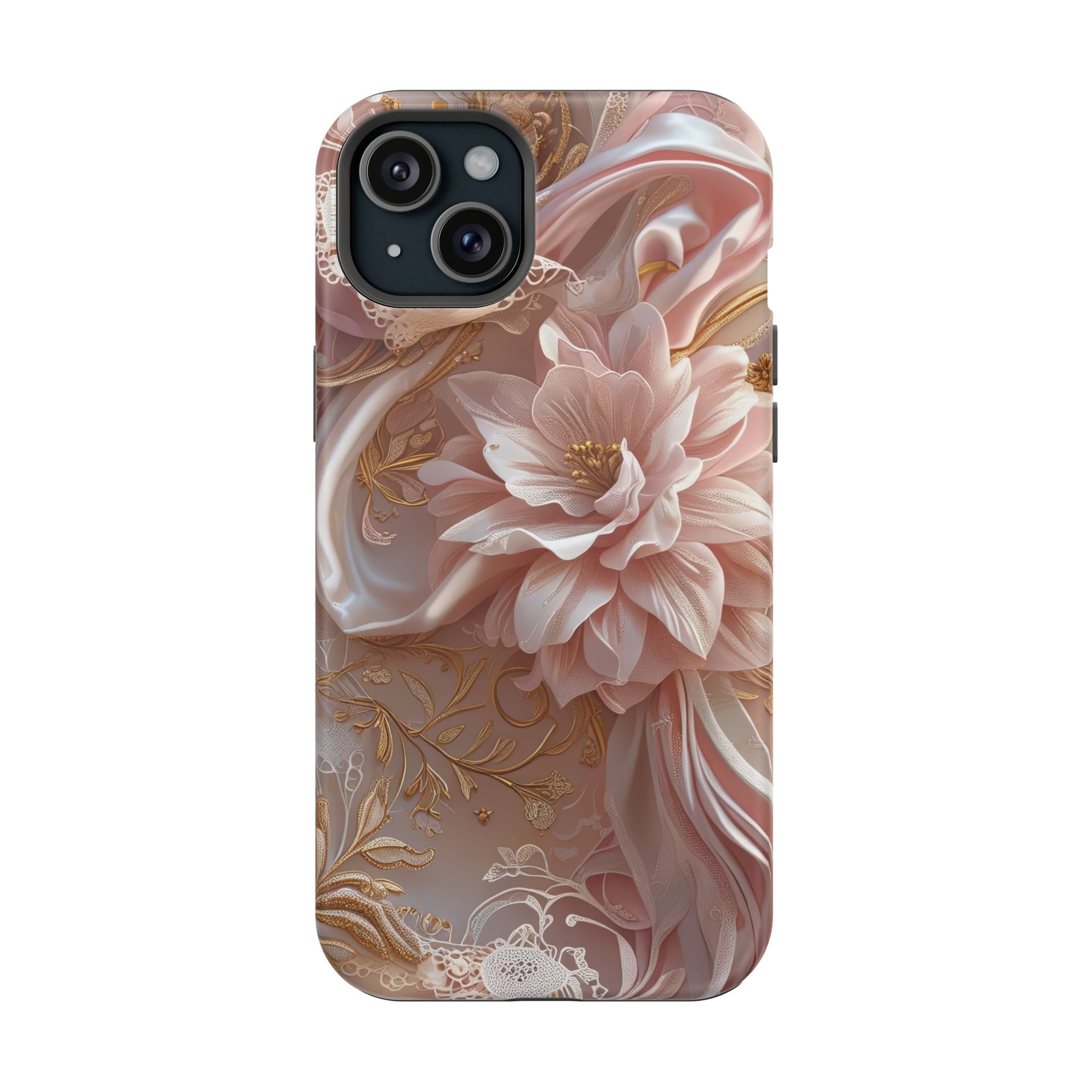 Elegant Floral Phone Case for iPhone 11–17, 16e & Galaxy S22–S26