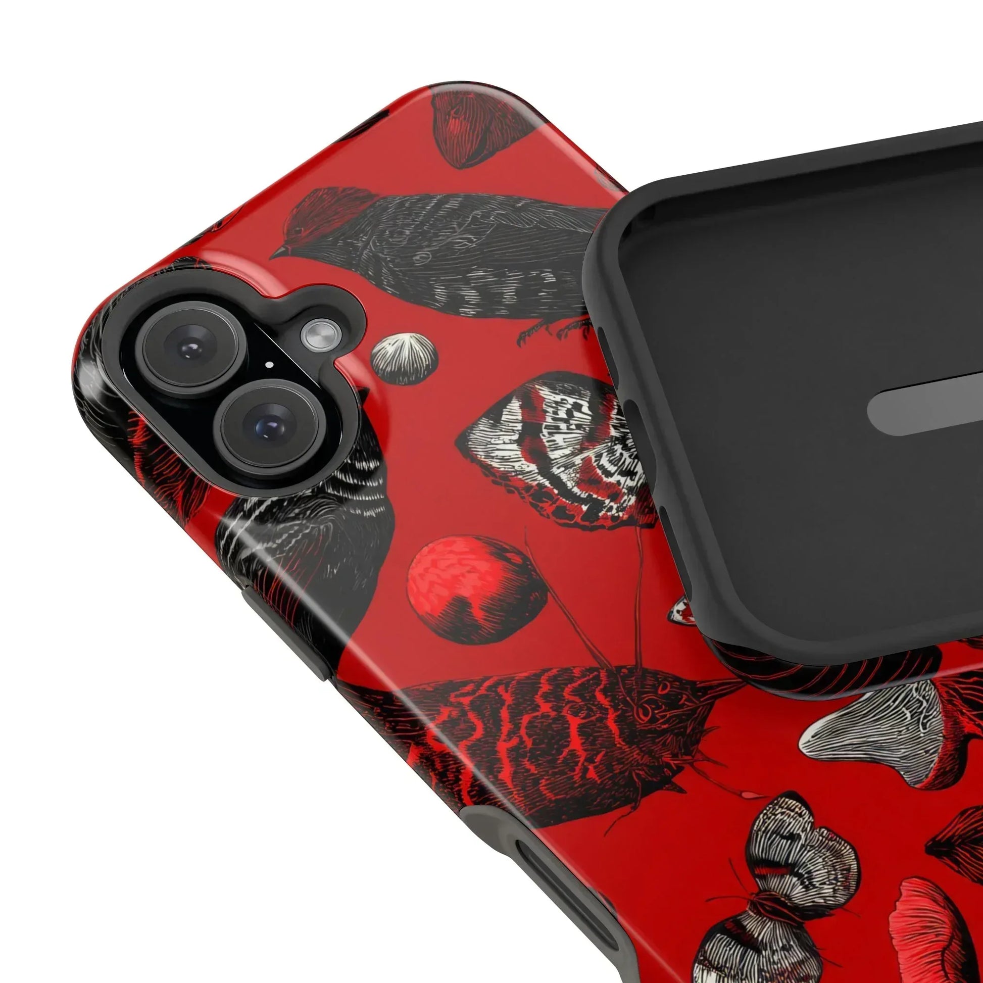 Crimson Wilderness Phone Case for iPhone 11-17 - KARARMDESIGN