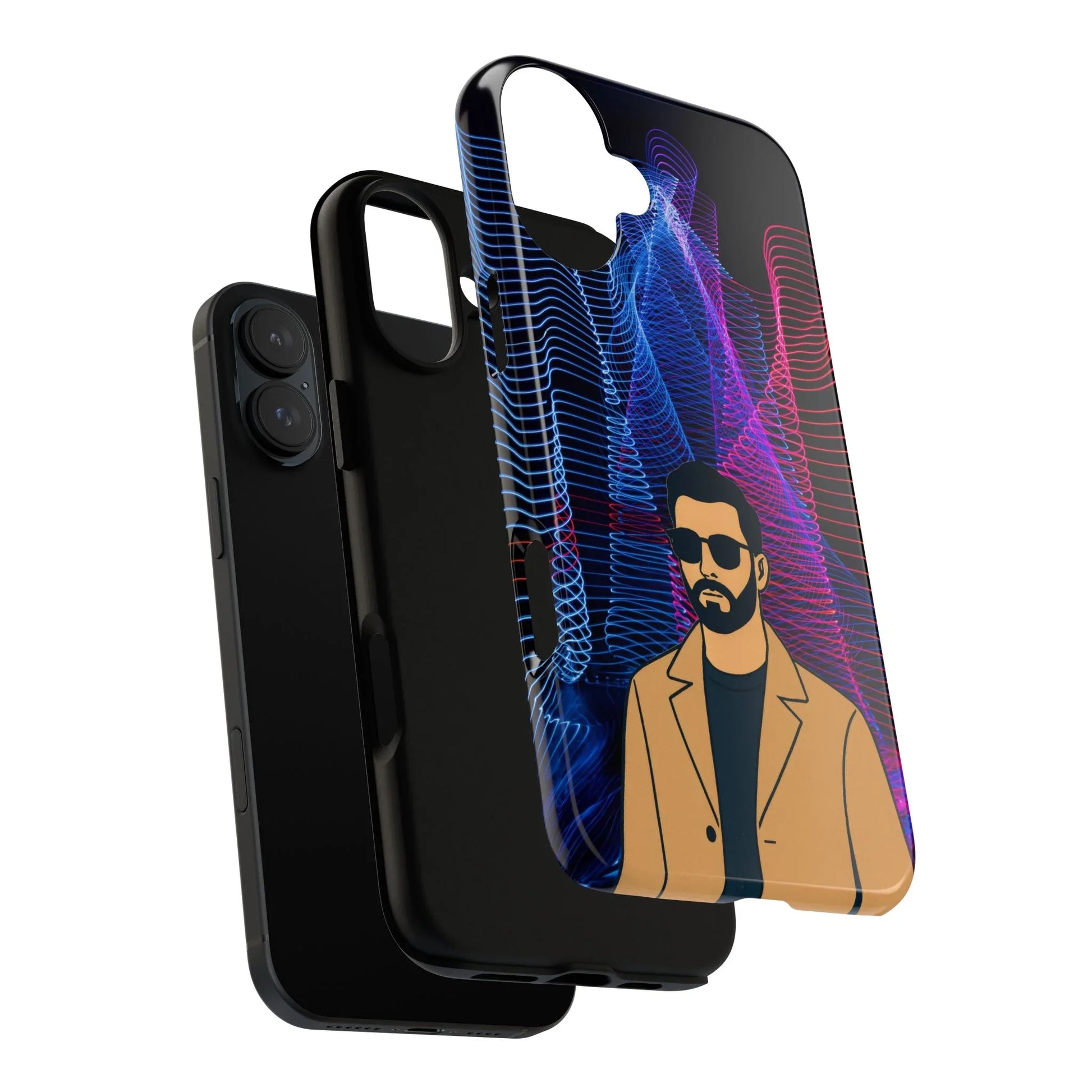 Bearded Style Phone Case for iPhone 11-17 and Galaxy S20-S25 - KARARMDESIGN