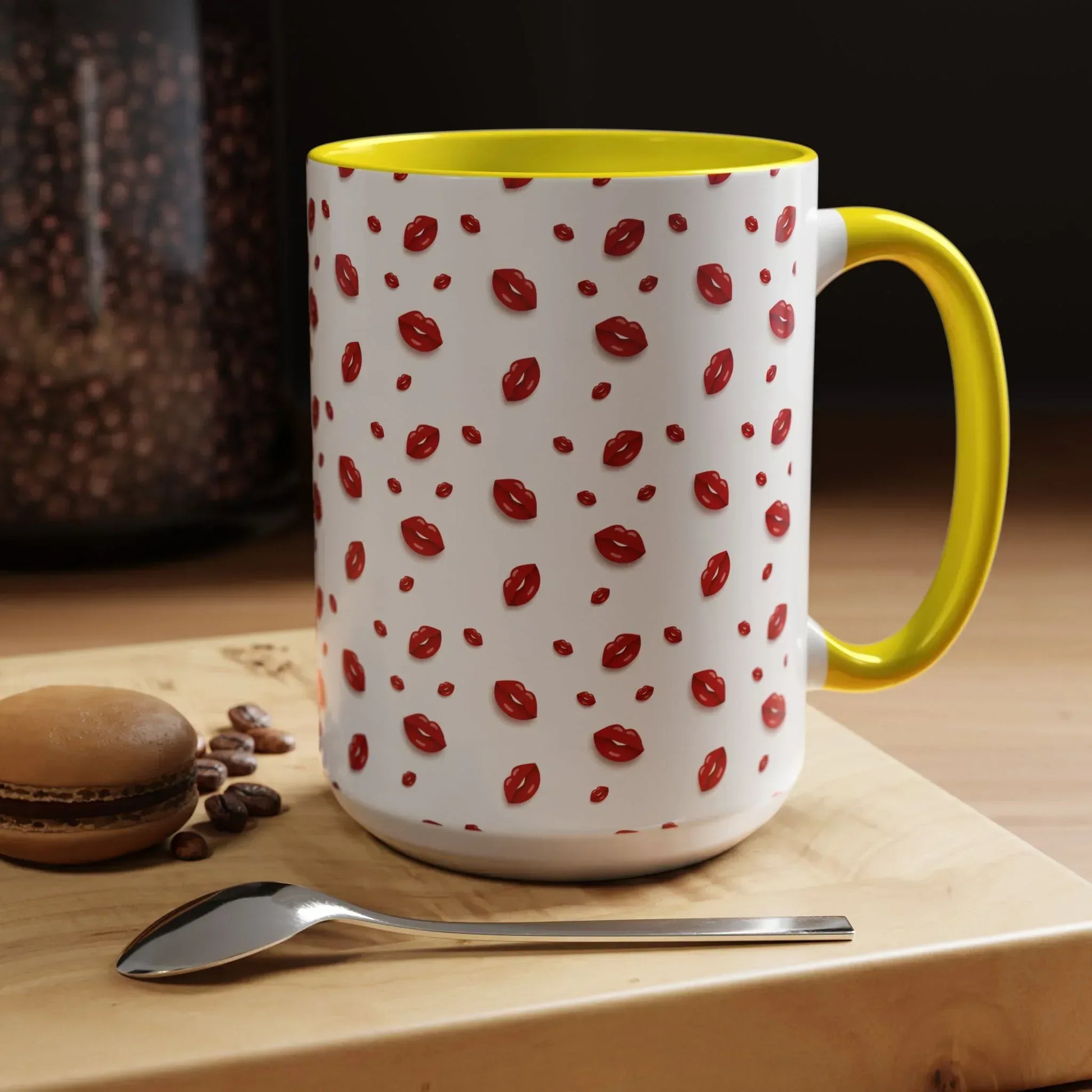 Hot Lips Mug - Accent Coffee Mug (11, 15oz) - KARARMDESIGN