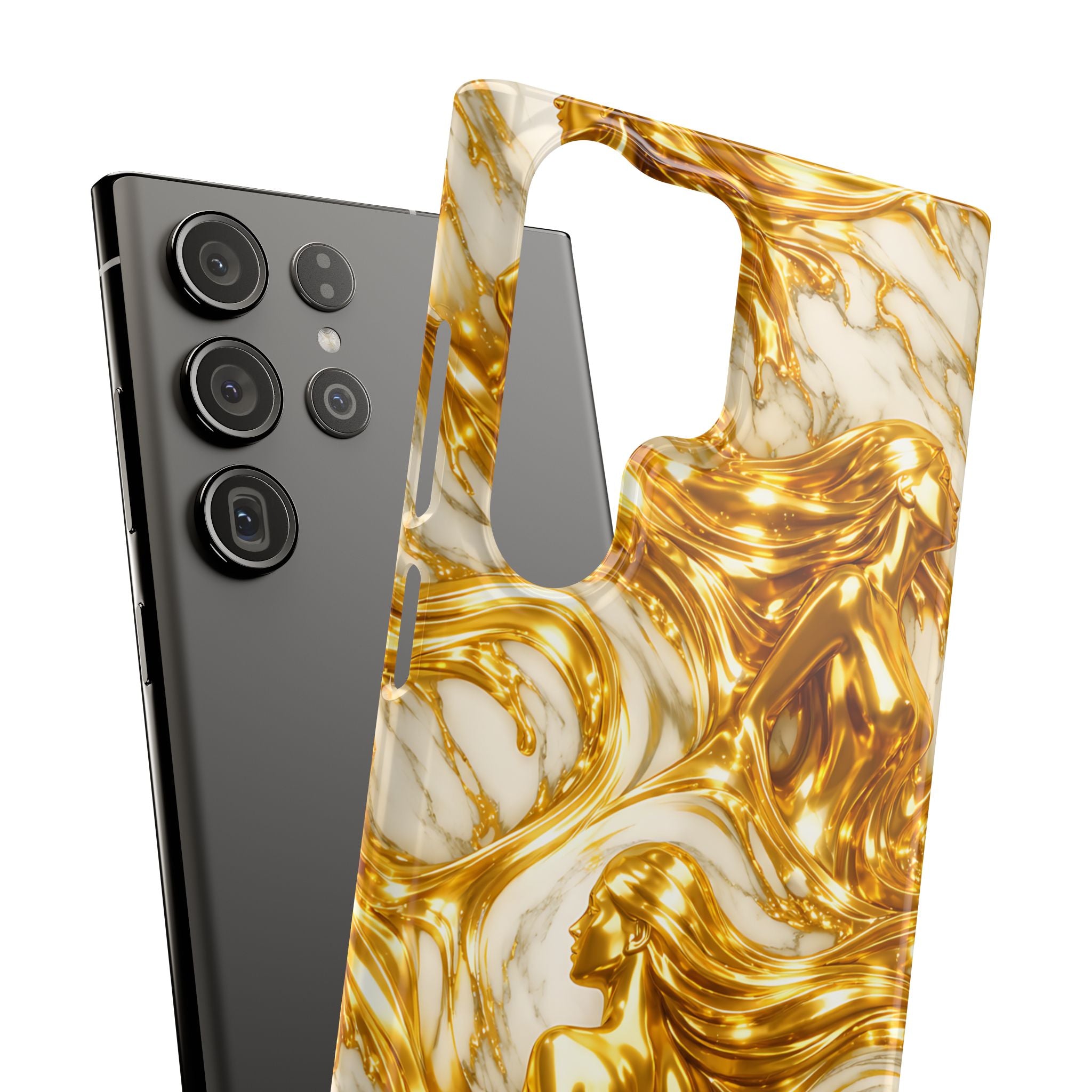 Divine Gold Woman Snap Phone Case for iPhone & Galaxy