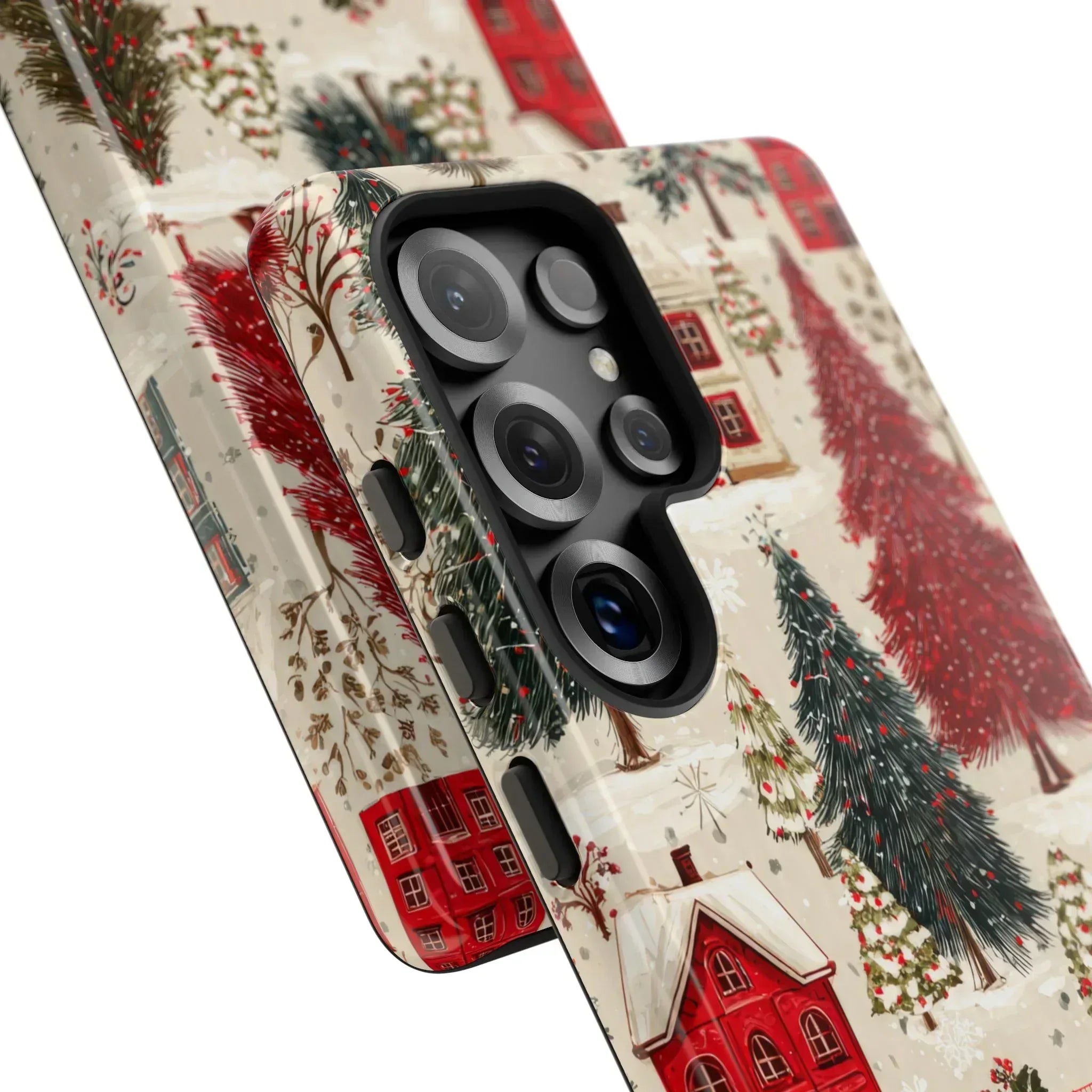 Cozy Winter Village Phone Case for iPhone 11-17 and Galaxy S10-S25 - KARARMDESIGN