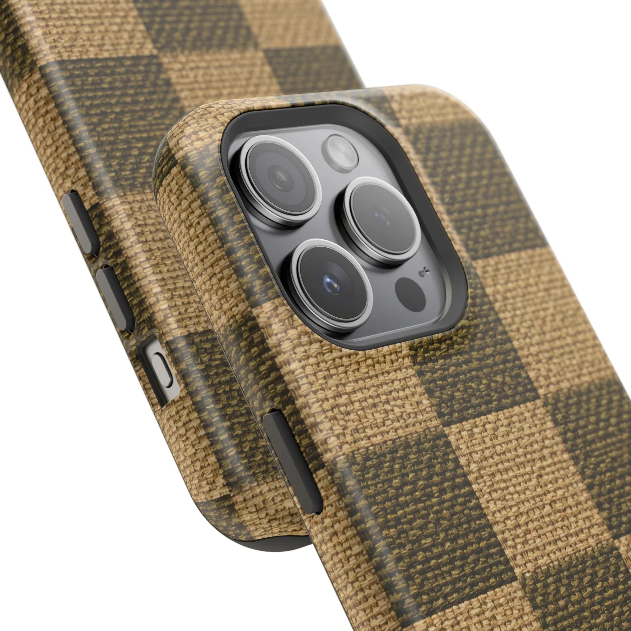 Rustic Woven Phone Case for iPhone 11-17 and Galaxy S21-S22 - KARARMDESIGN