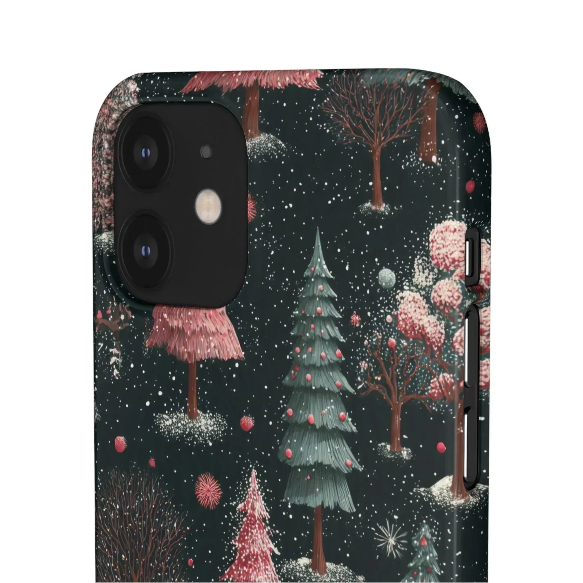 Winter Bloom Forest Phone Case for iPhone 11-17 and Galaxy S20-S25 - KARARMDESIGN