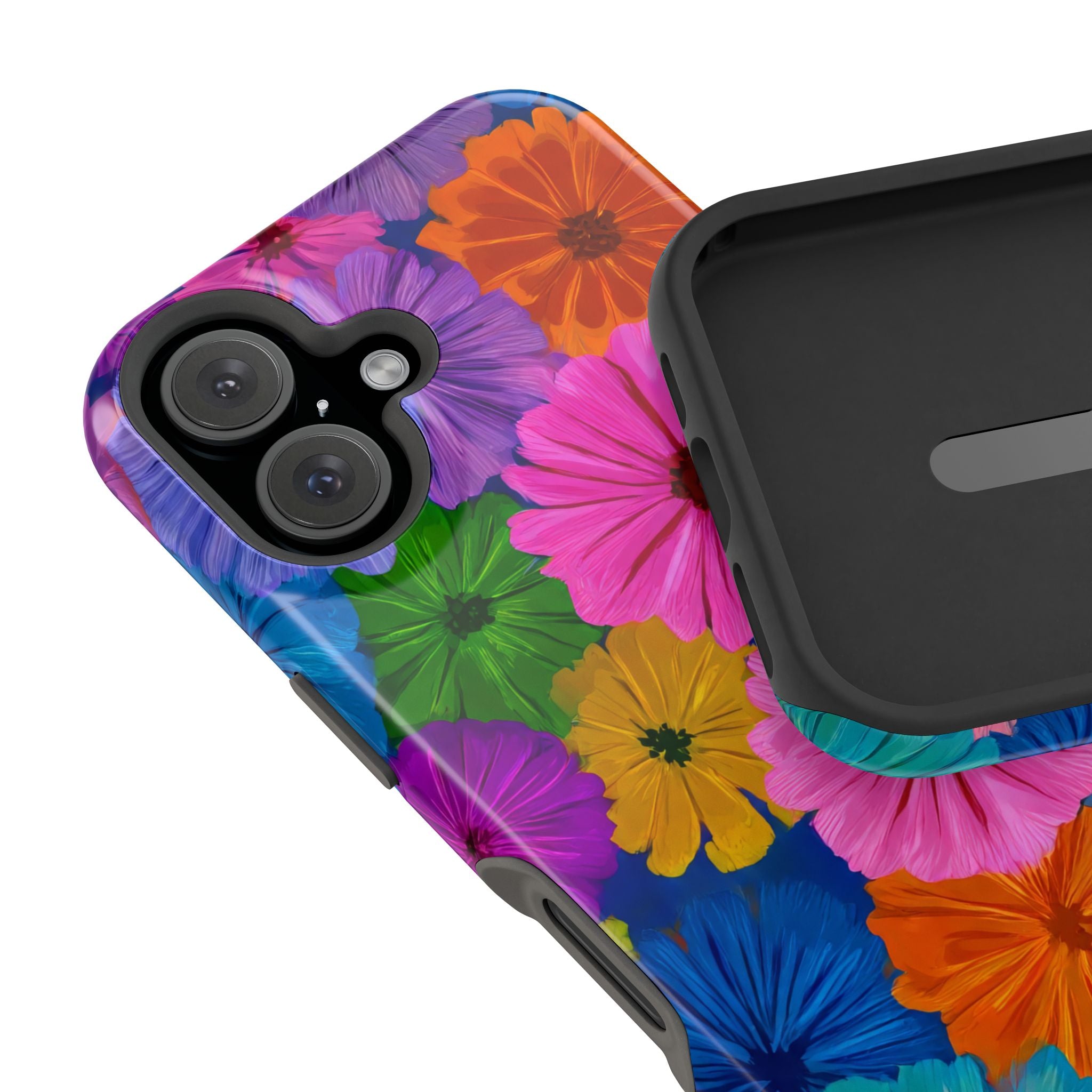 Bloom Pattern Phone Case for iPhone 11-17 and Galaxy S21-S22 Models - KARARMDESIGN