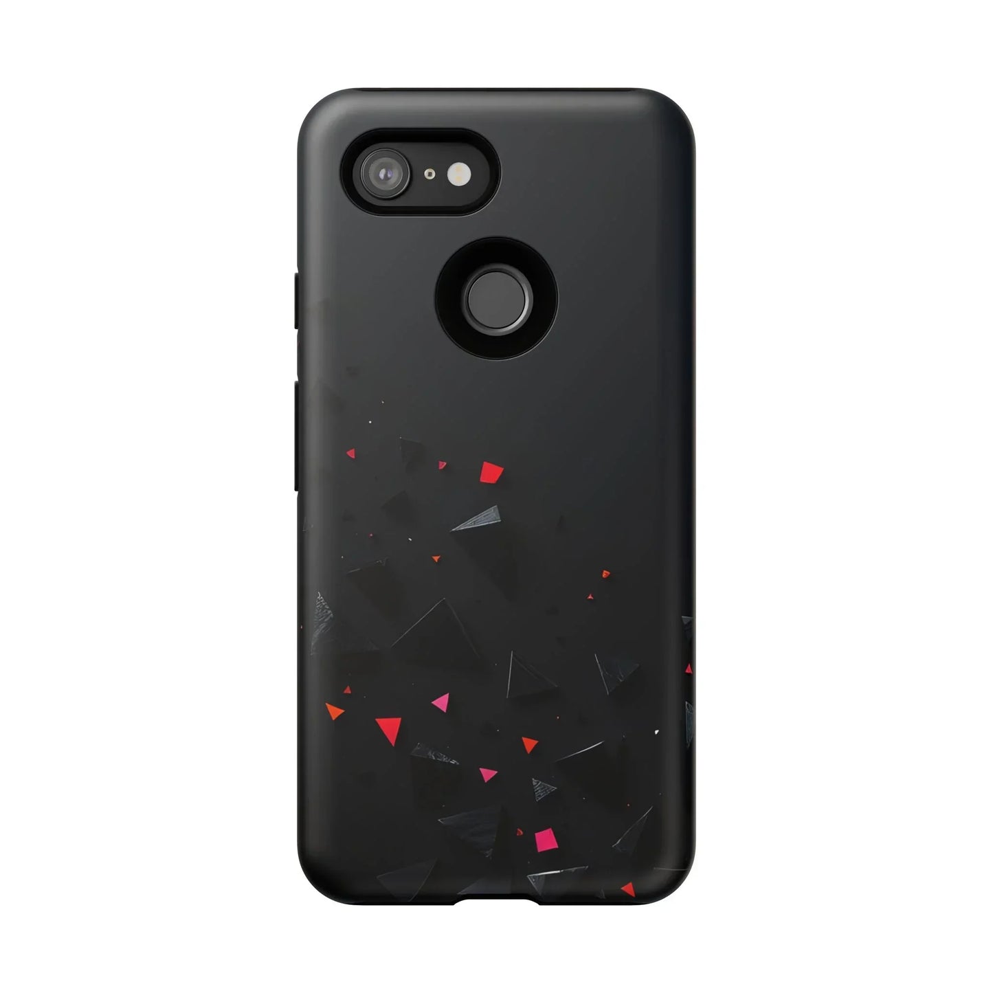 Black and Red Neon Phone Case for iPhone 8-16 and Pixel up to 9 Models - KarArmDesign