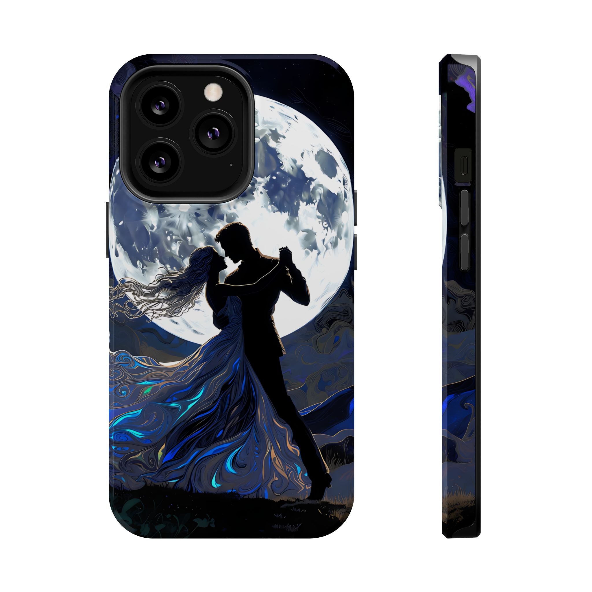 Romantic Moonlight Dance Magnetic Phone Case – iPhone 15–17 & Samsung Galaxy S26