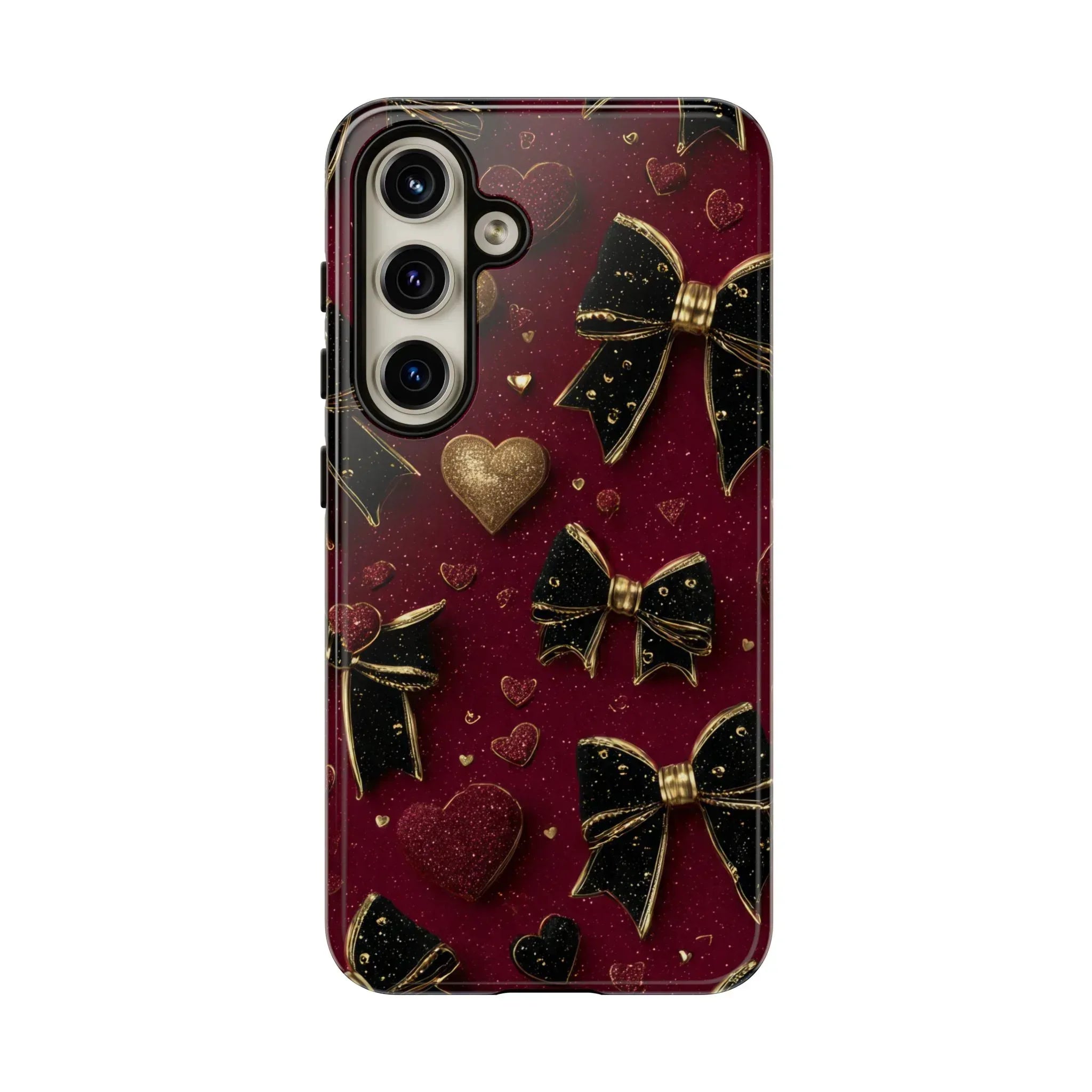 Velvet Valentine Charm Phone Case for iPhone 11-17 and Galaxy S10-S25 - KARARMDESIGN