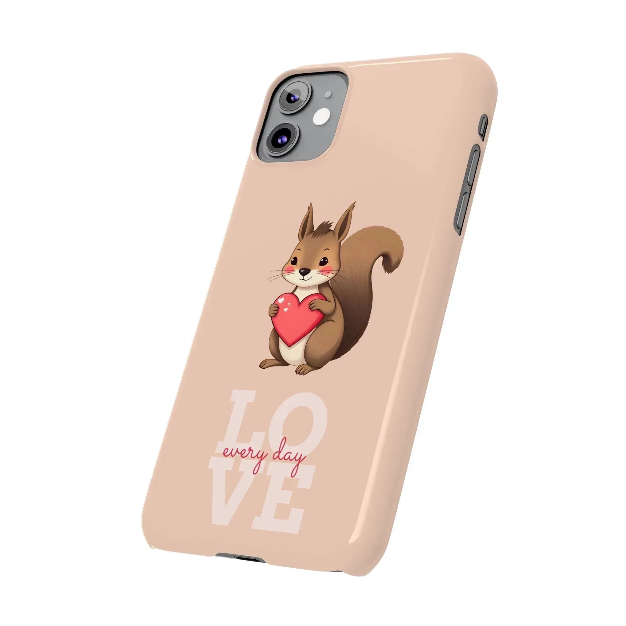 Cute Squirrel Phone Case for iPhone 11-17 - KARARMDESIGN