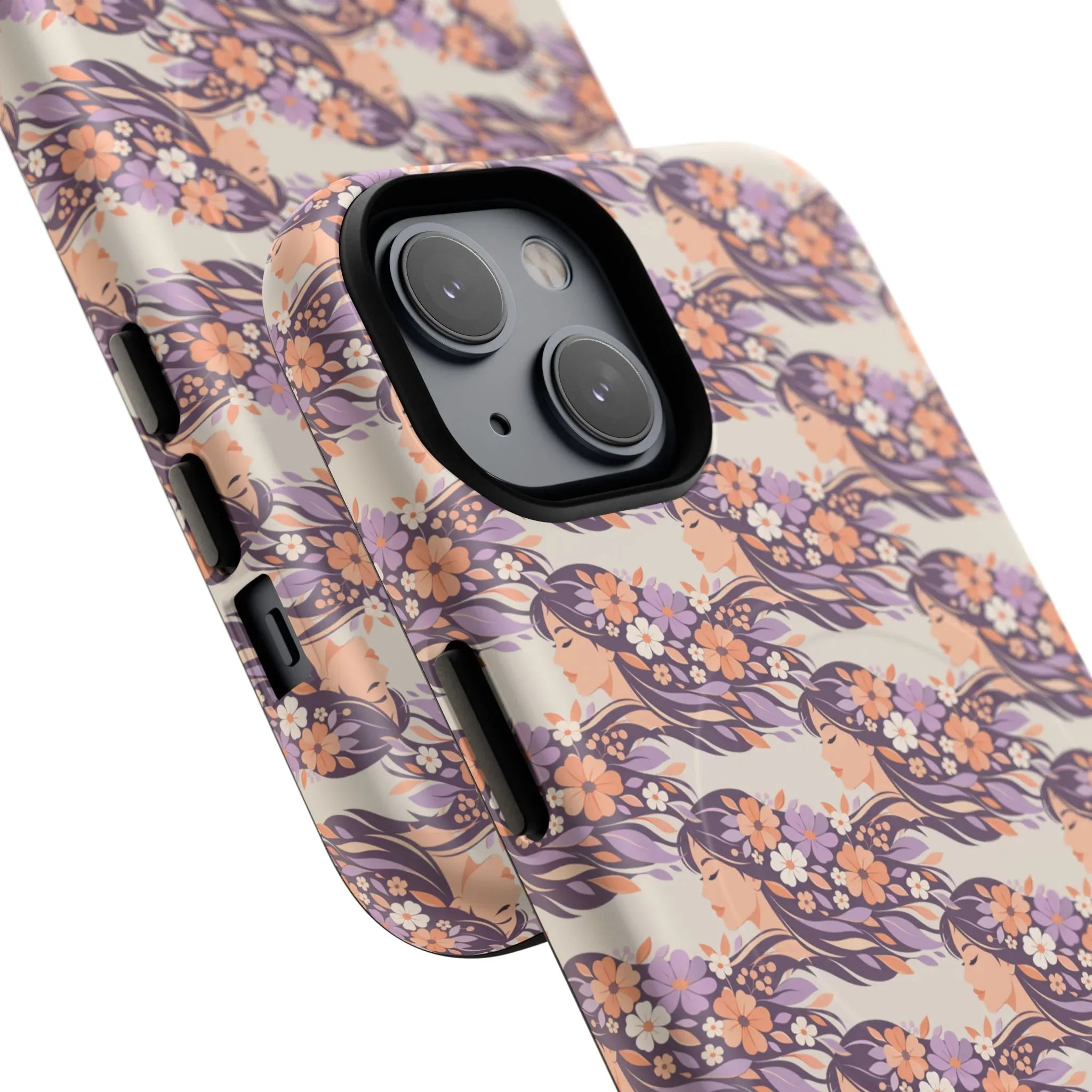 Floral Goddess Phone Case for iPhone 13-17 - KARARMDESIGN
